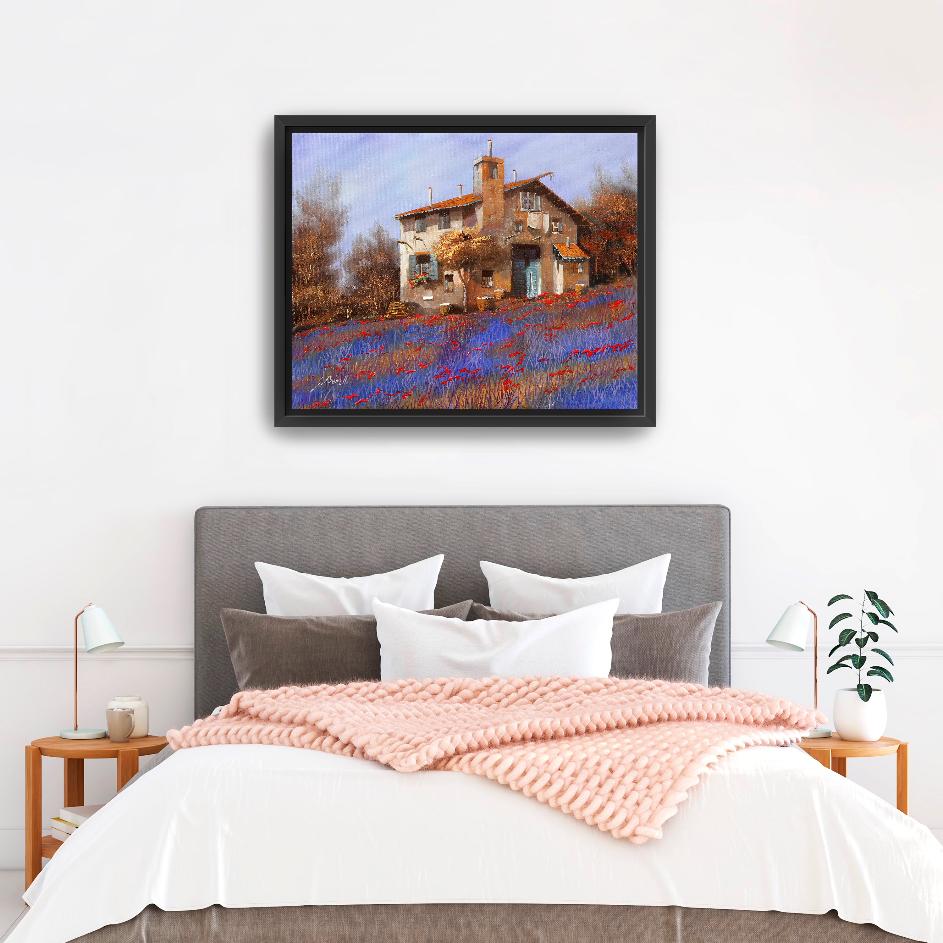 Egypt Blue Canvas Giclee