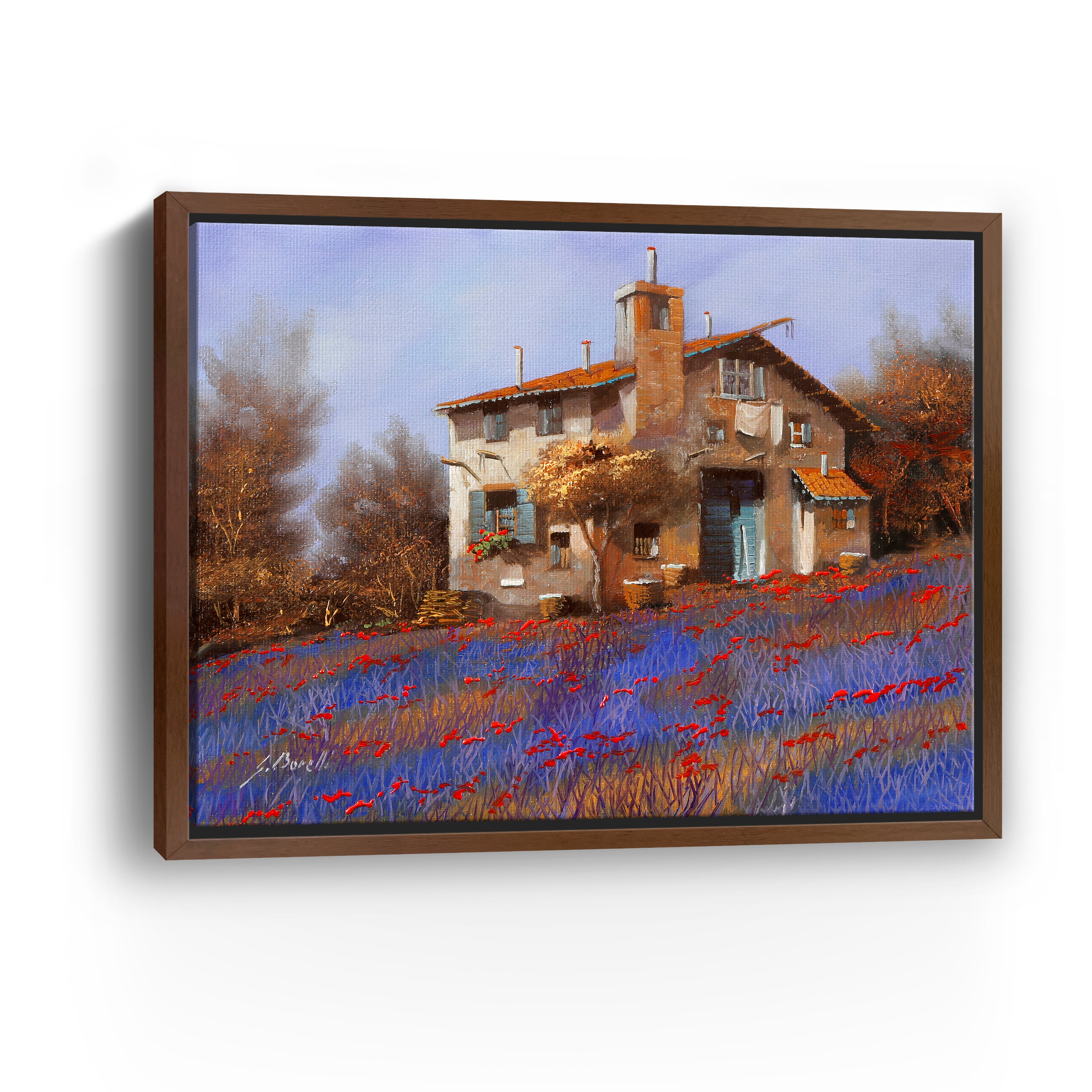 Egypt Blue Canvas Giclee