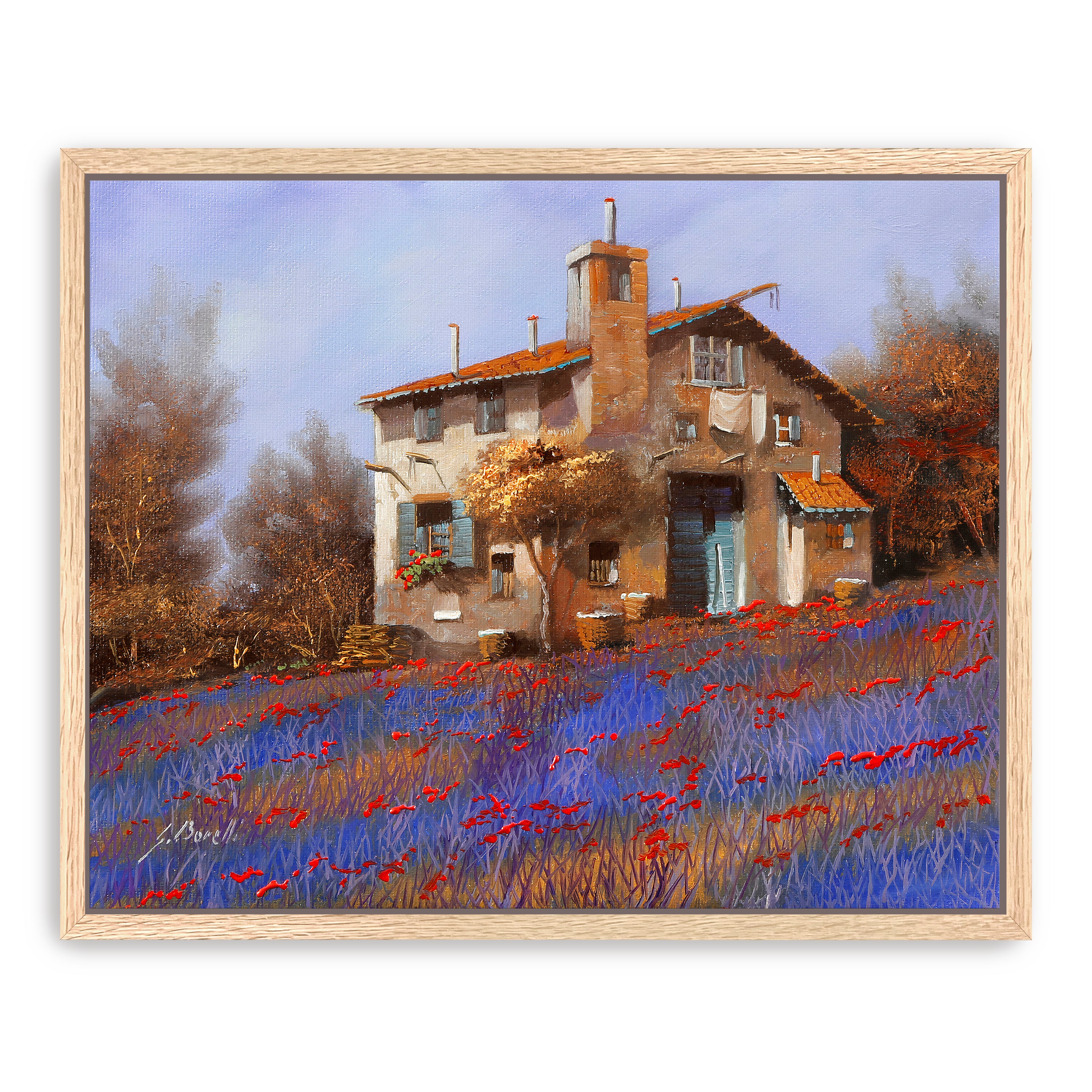 Egypt Blue Canvas Giclee