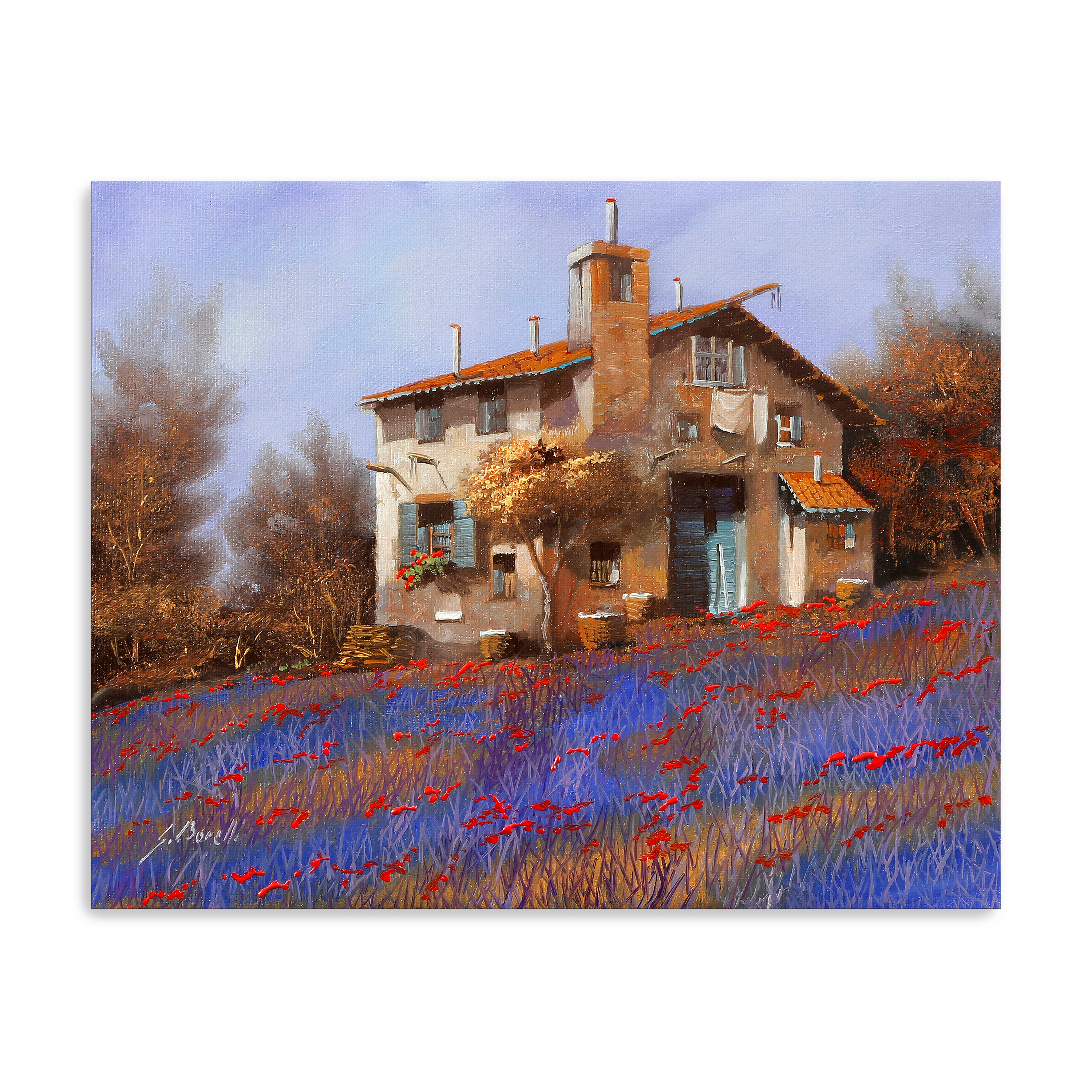 Egypt Blue Canvas Giclee
