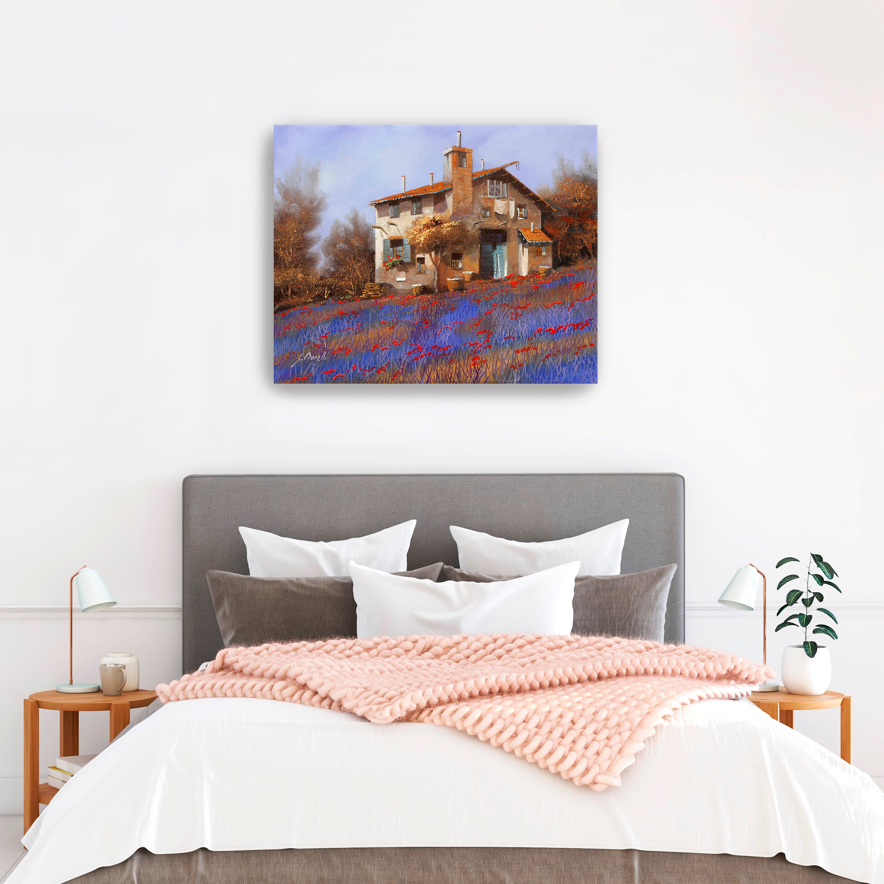 Egypt Blue Canvas Giclee