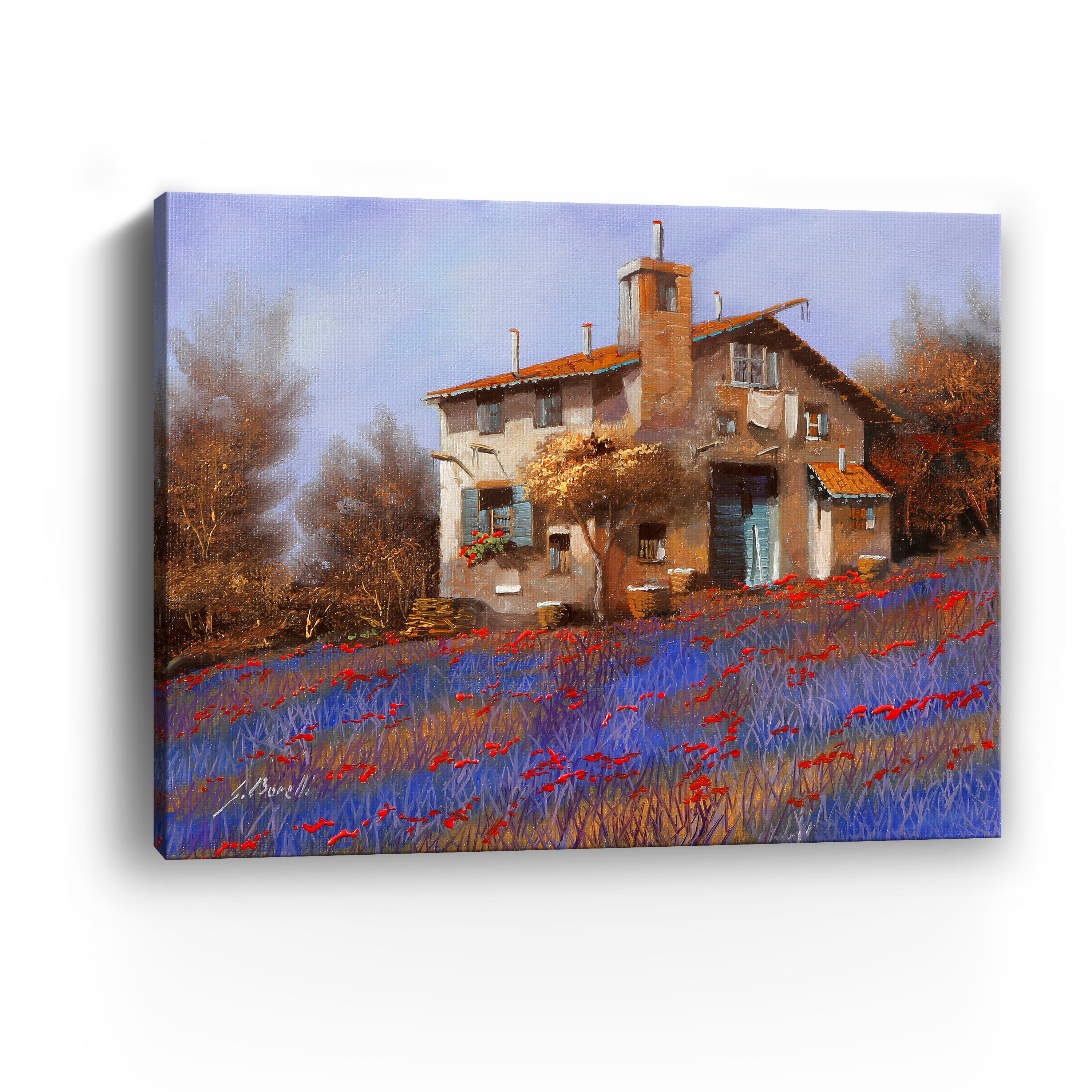 Egypt Blue Canvas Giclee