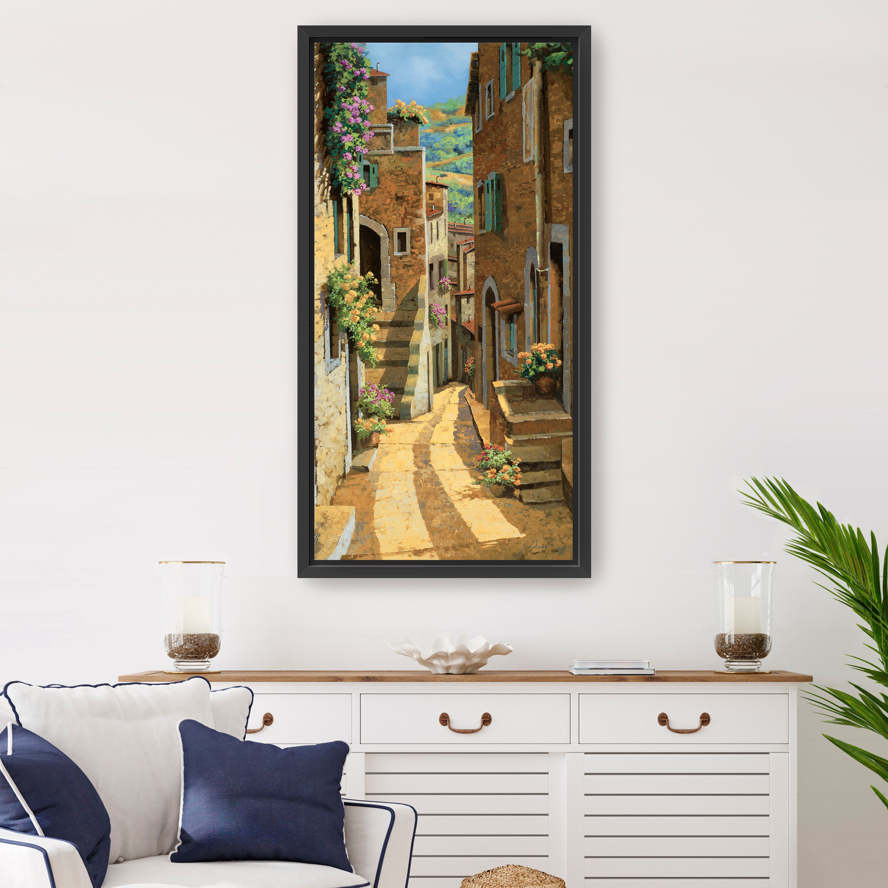 Passage between Houses Canvas Giclee