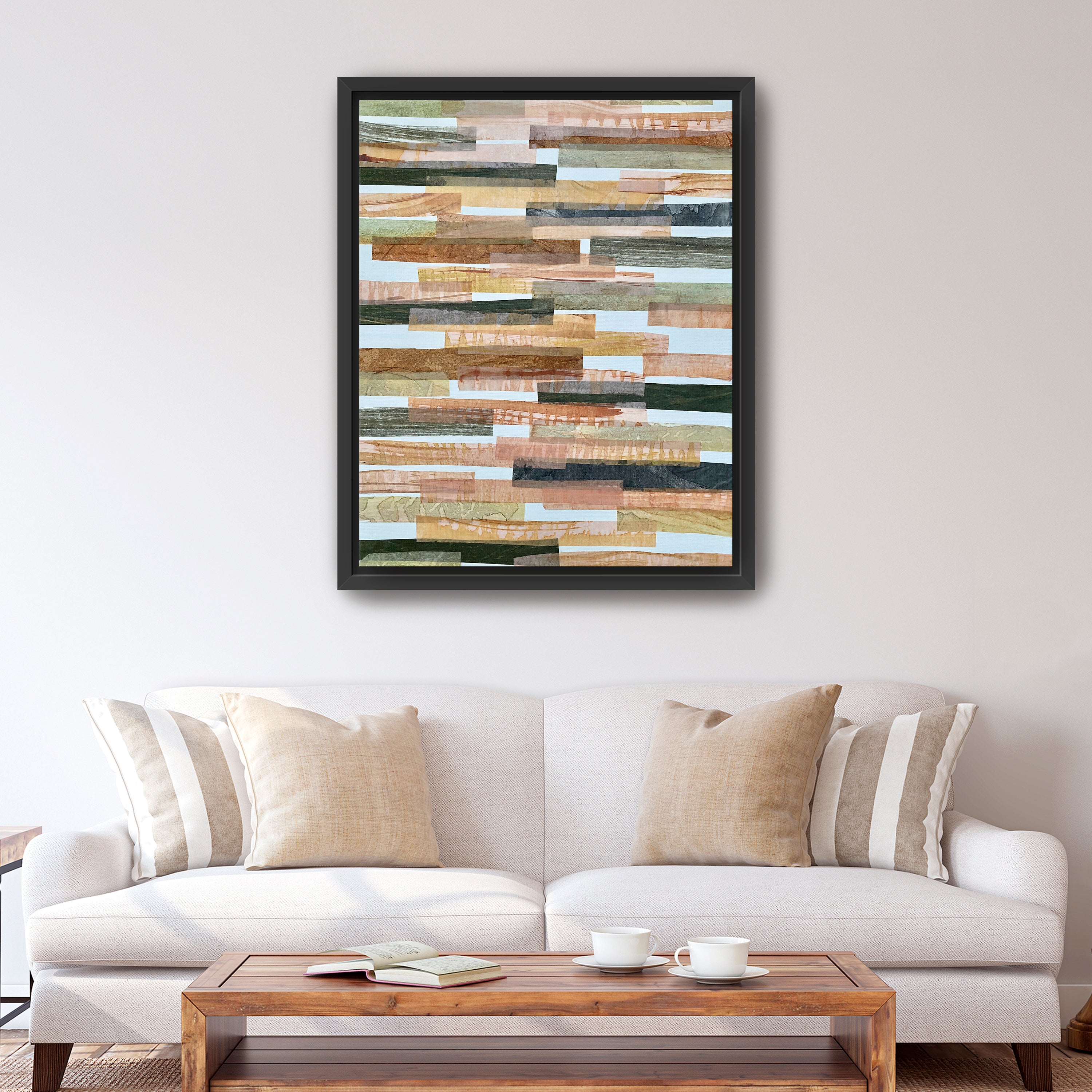 Green And Brown Horizontal Canvas Giclee