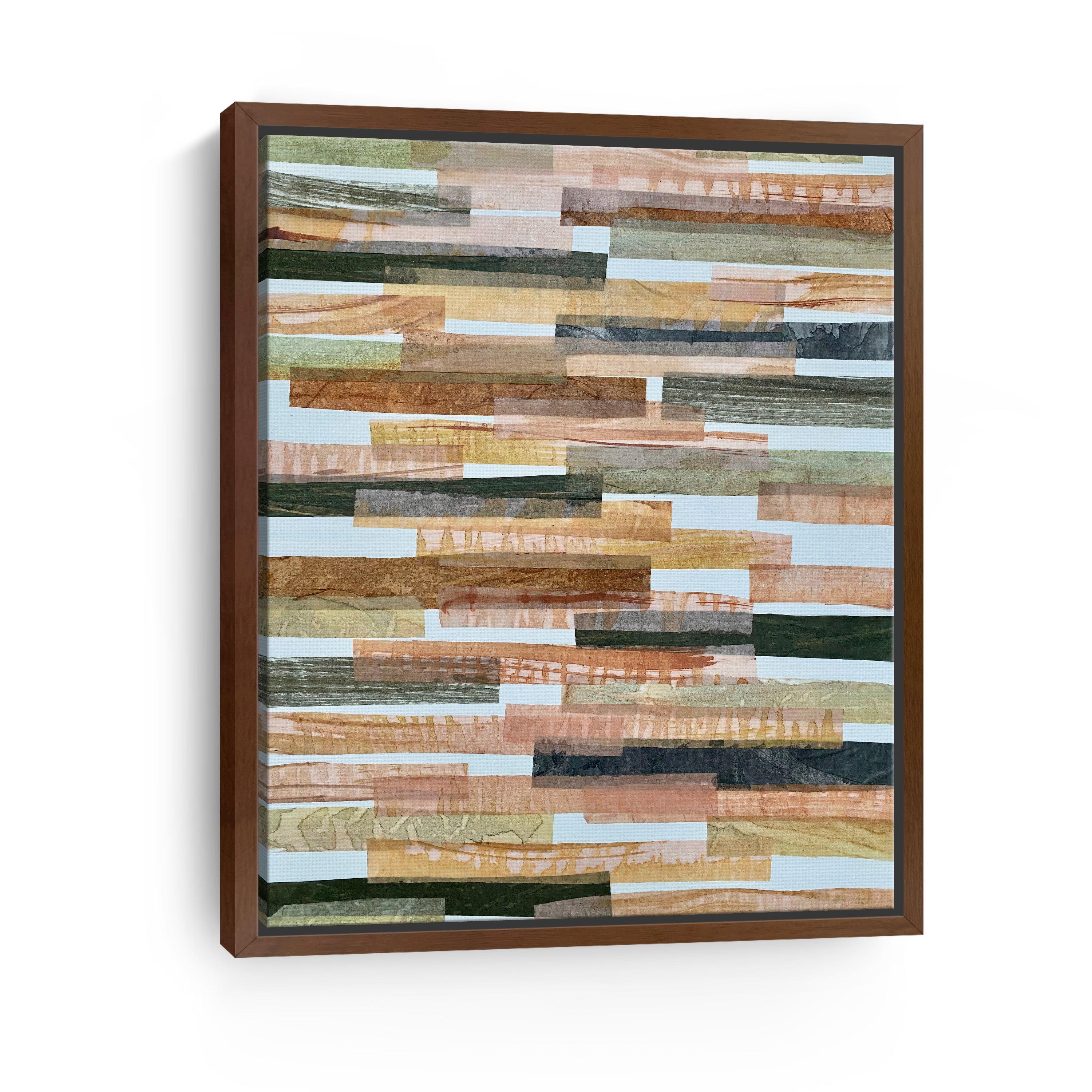 Green And Brown Horizontal Canvas Giclee