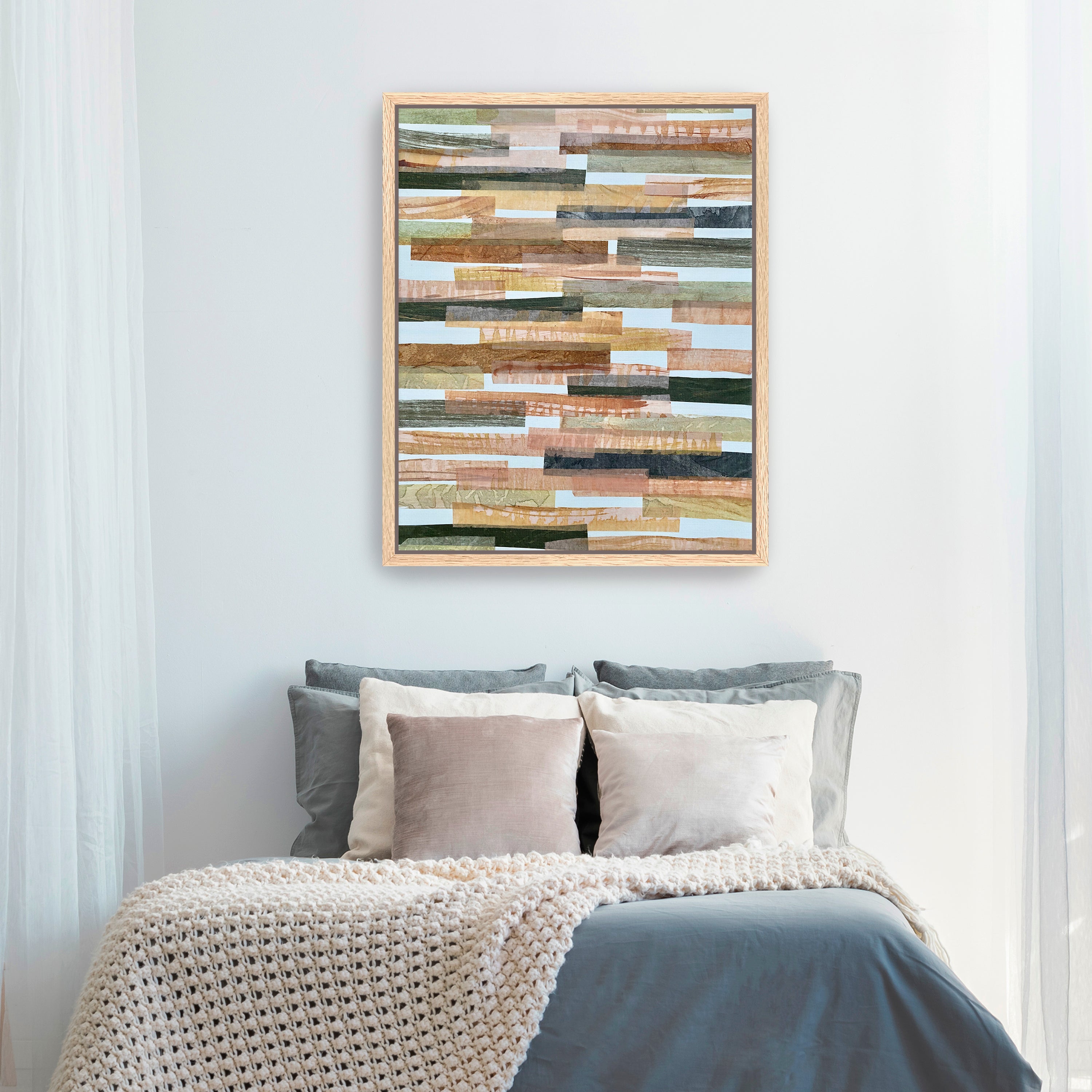 Green And Brown Horizontal Canvas Giclee