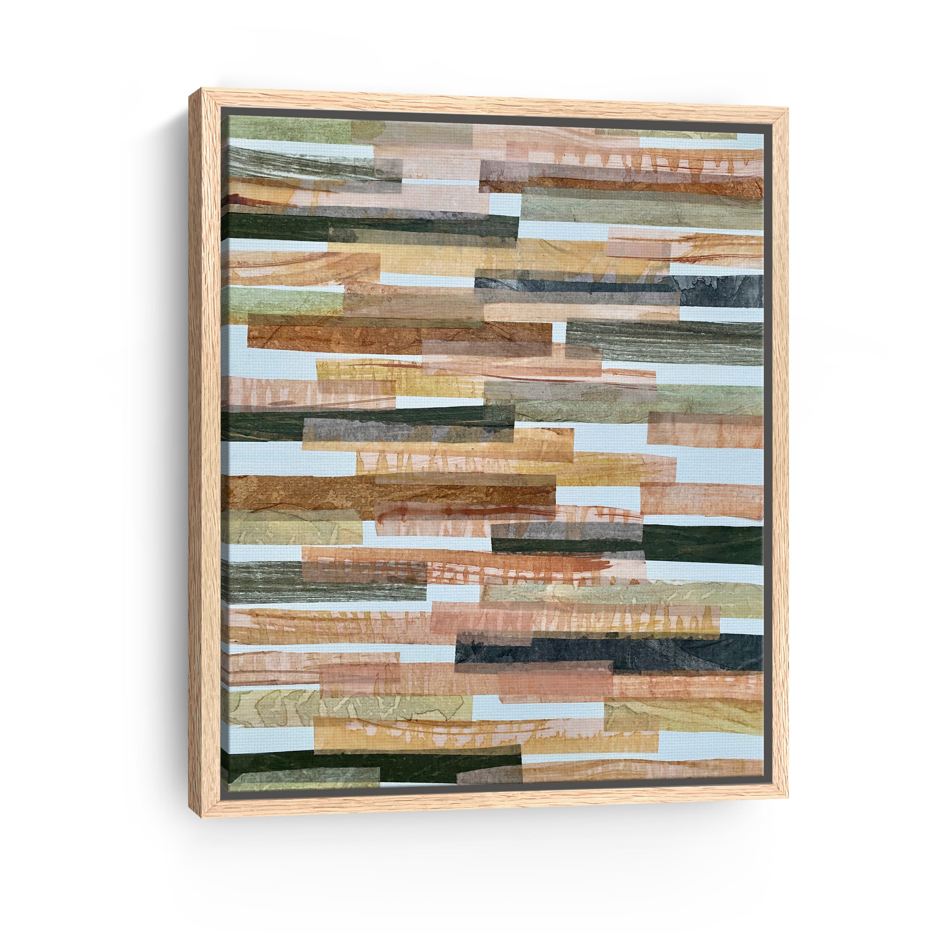 Green And Brown Horizontal Canvas Giclee
