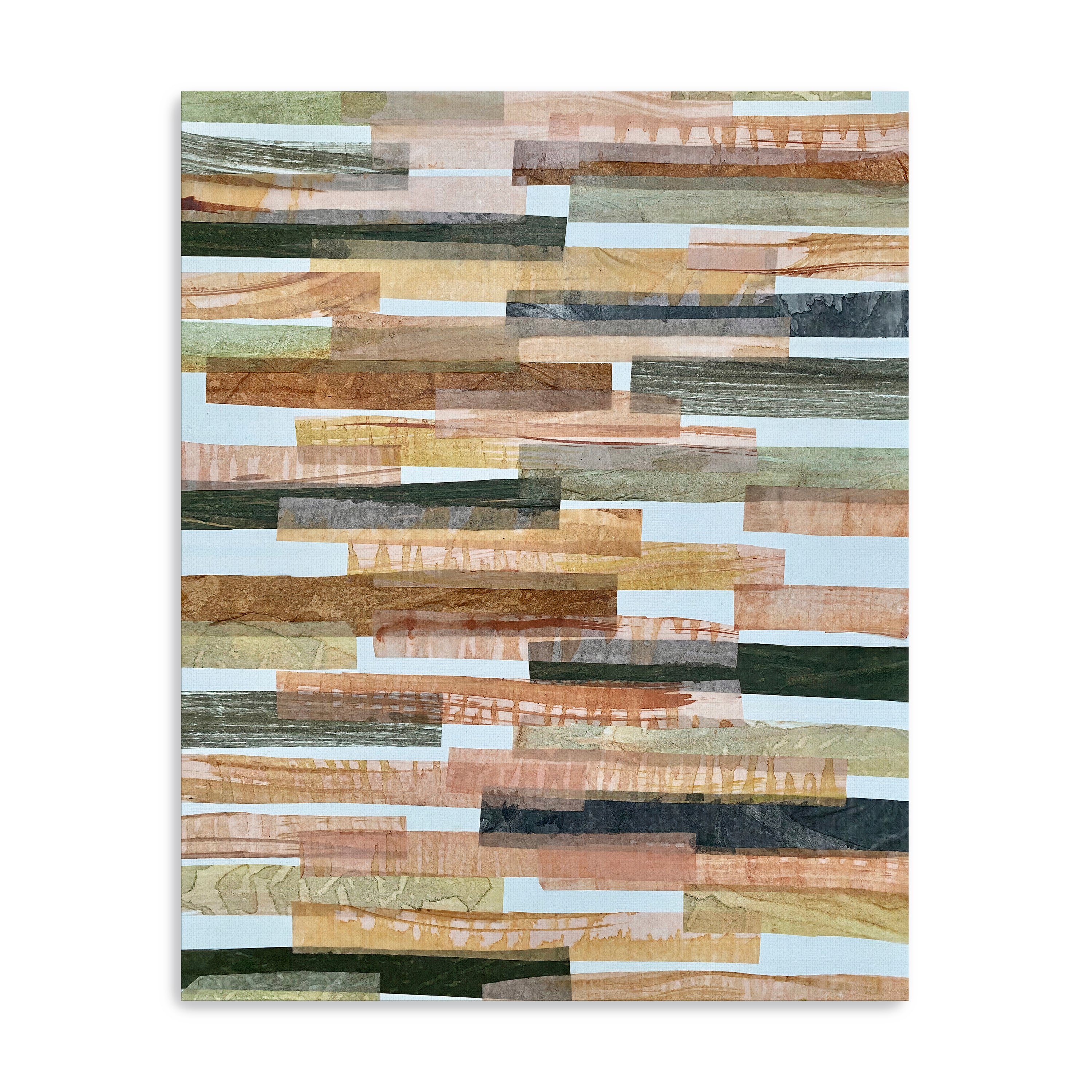 Green And Brown Horizontal Canvas Giclee