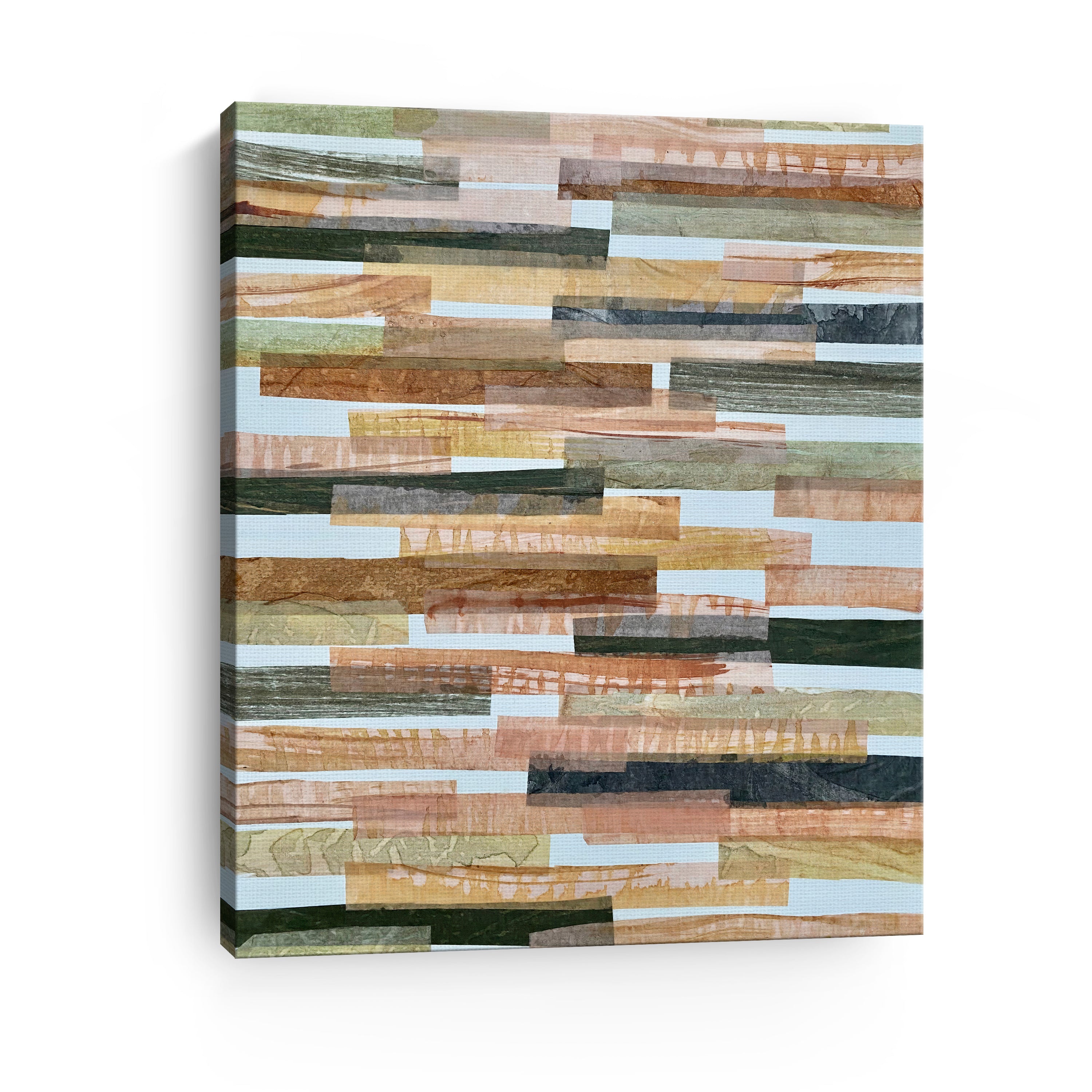 Green And Brown Horizontal Canvas Giclee