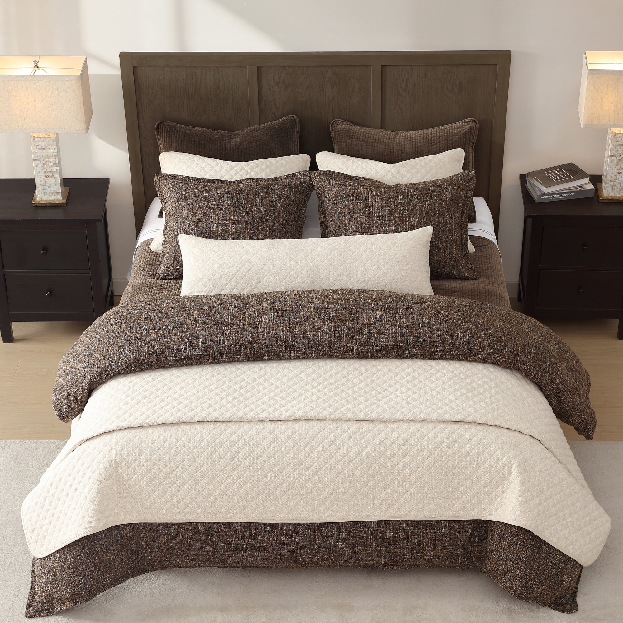 Farah Linen Blend Coverlet Set