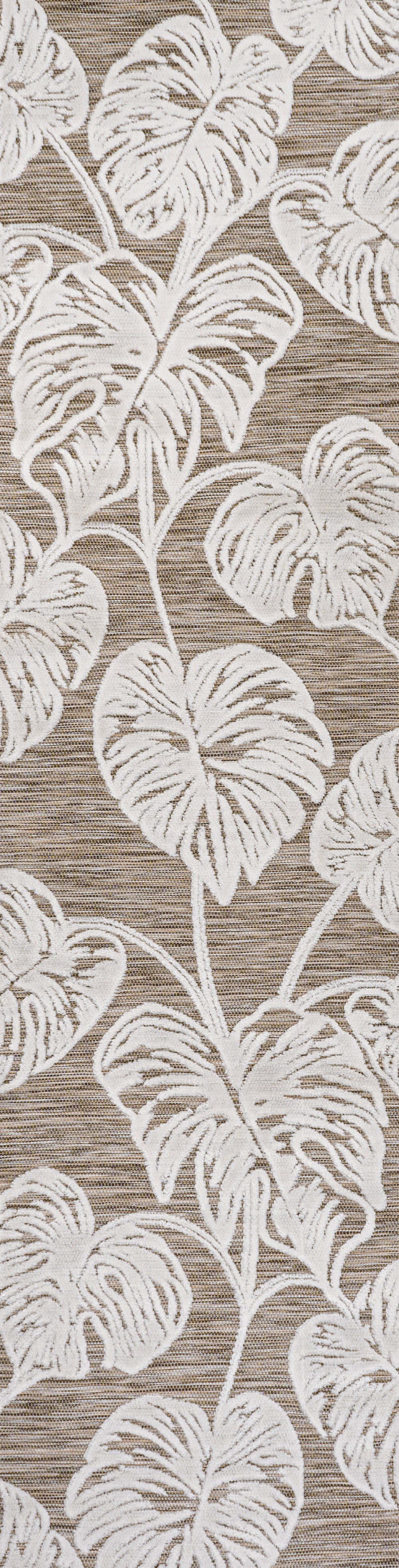 Tobago High-Low Two-Tone Monstera Leaf Indoor/Outdoor Area Rug