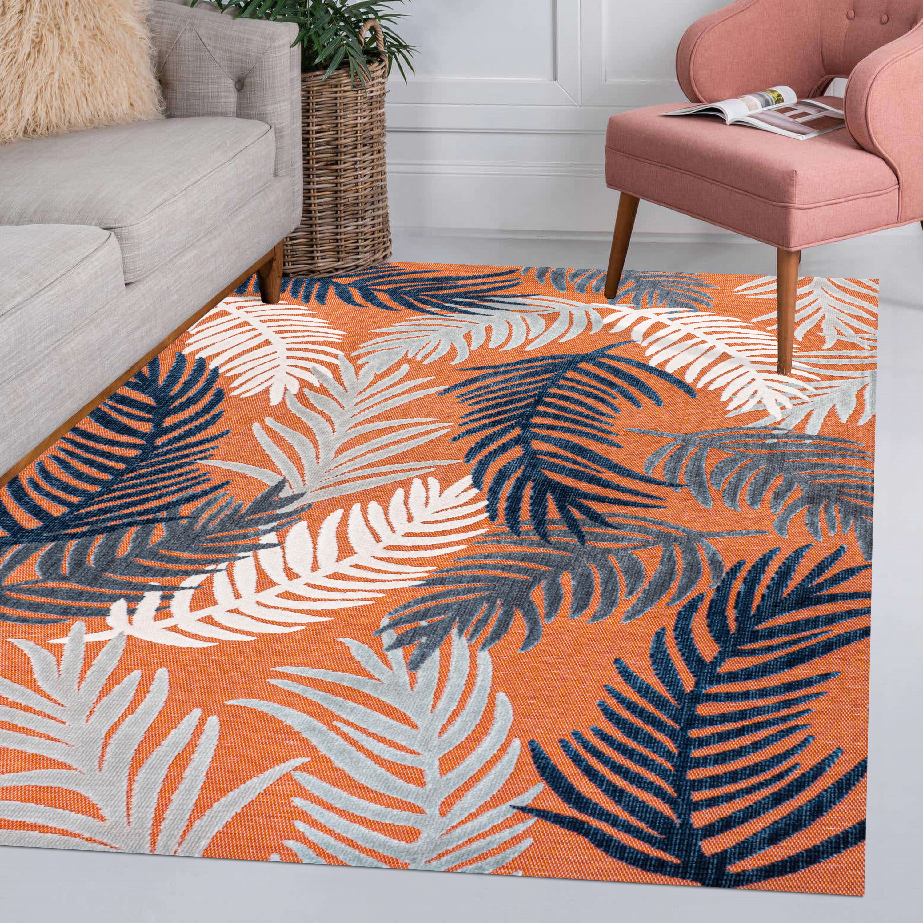 Montego High-Low Tropical Palm Indoor/Outdoor Area Rug