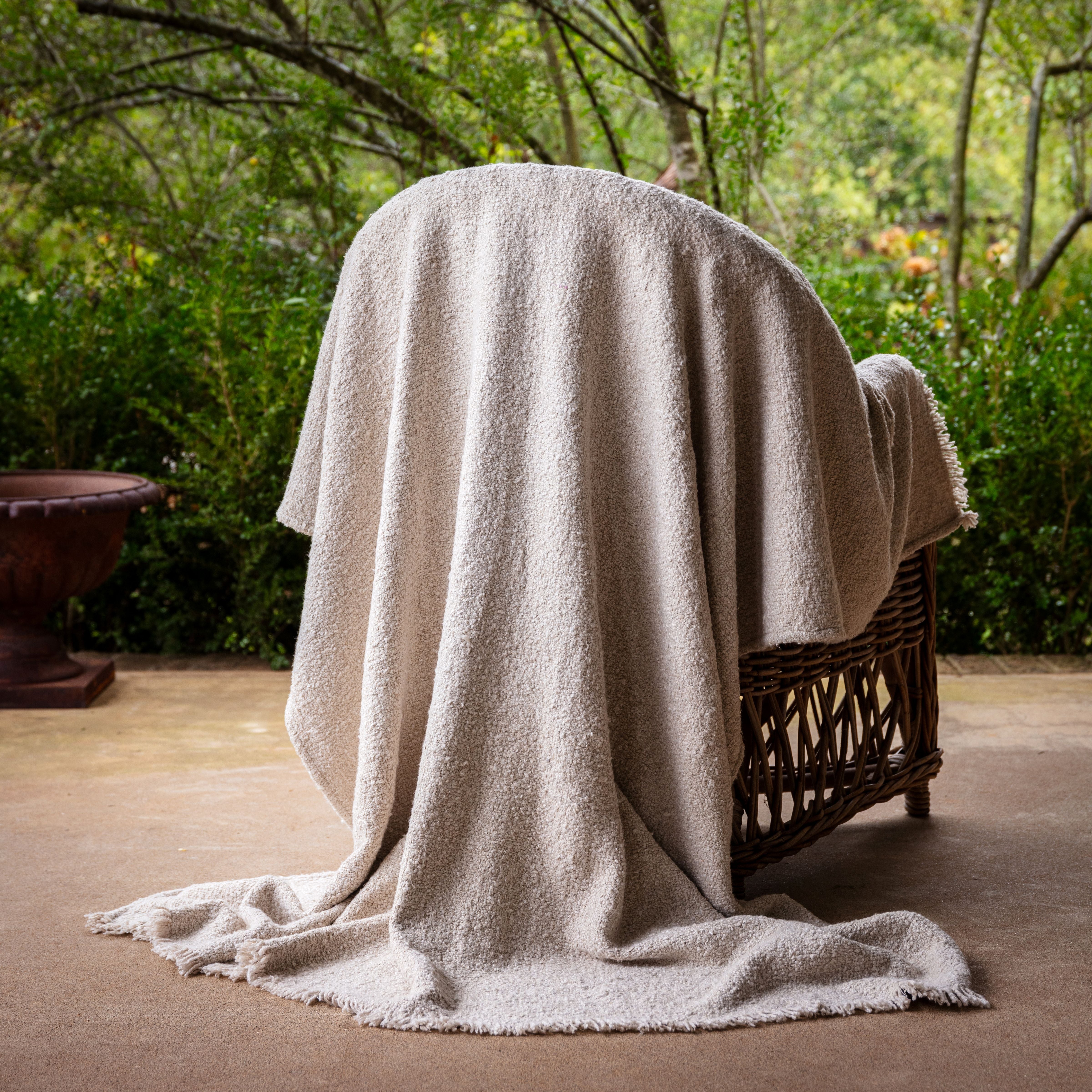 Honeysuckle Nubby Throw Blanket