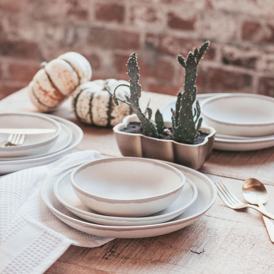 Potter Stone 8" Melamine Salad Plate, Set of 4