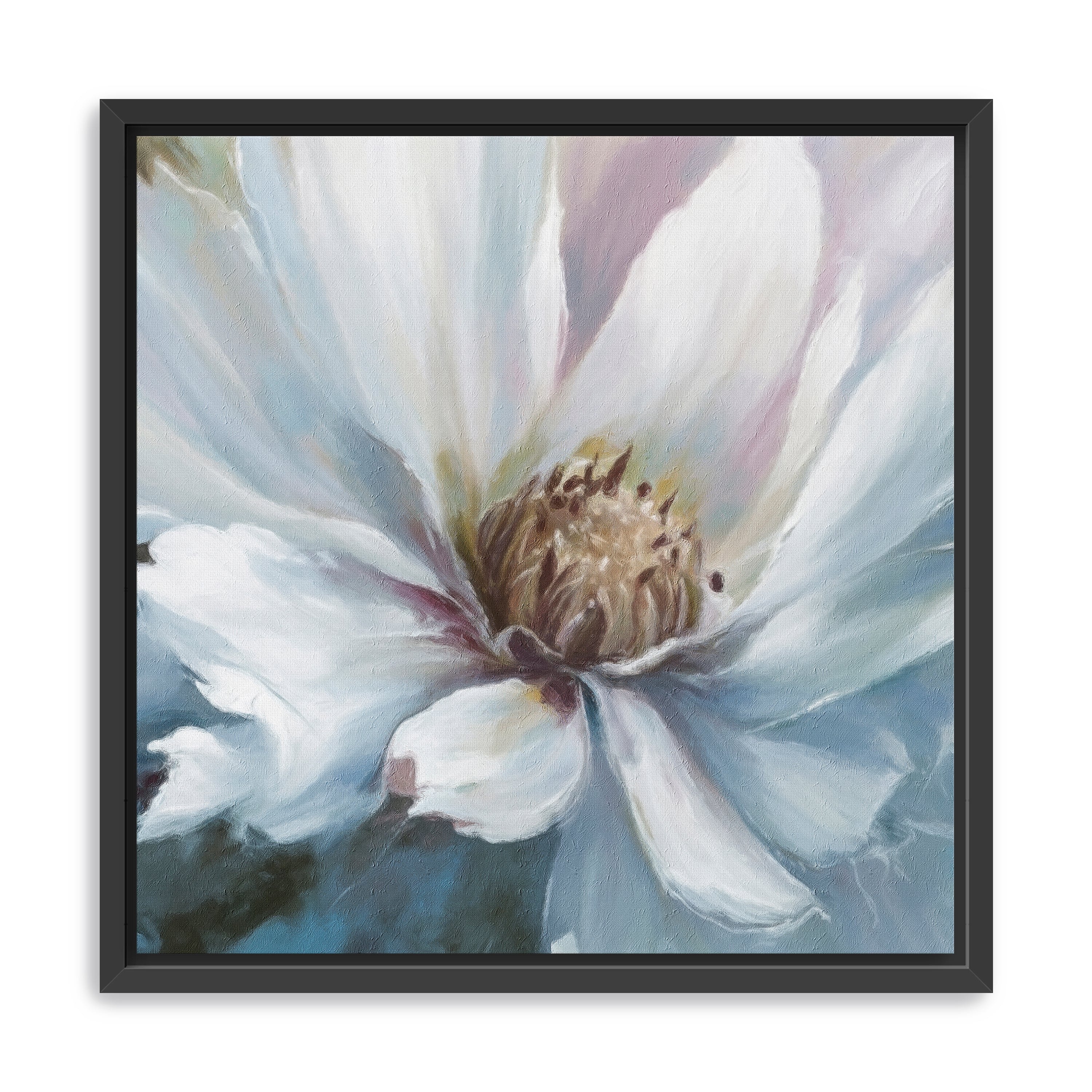 White Flower Canvas Giclee