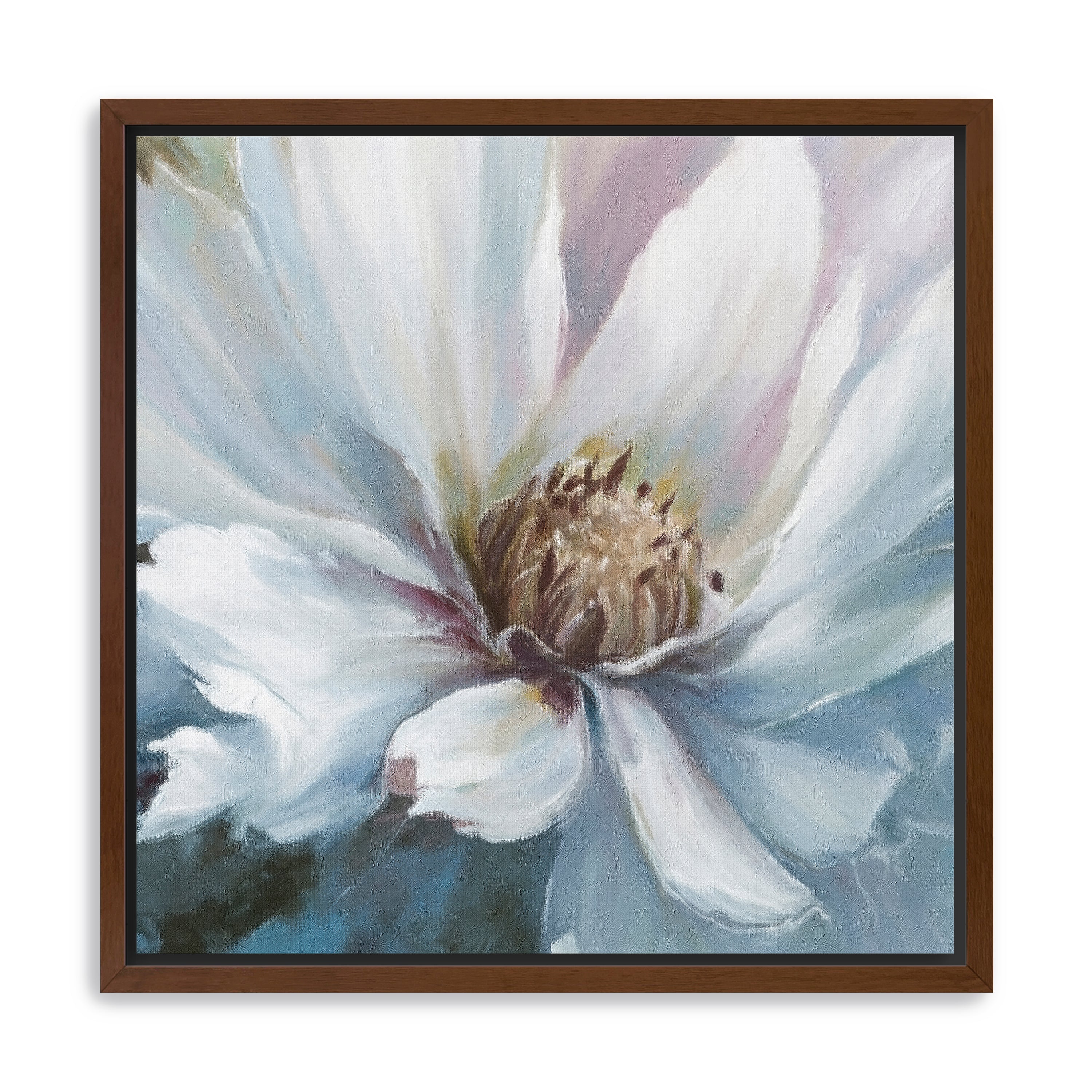 White Flower Canvas Giclee