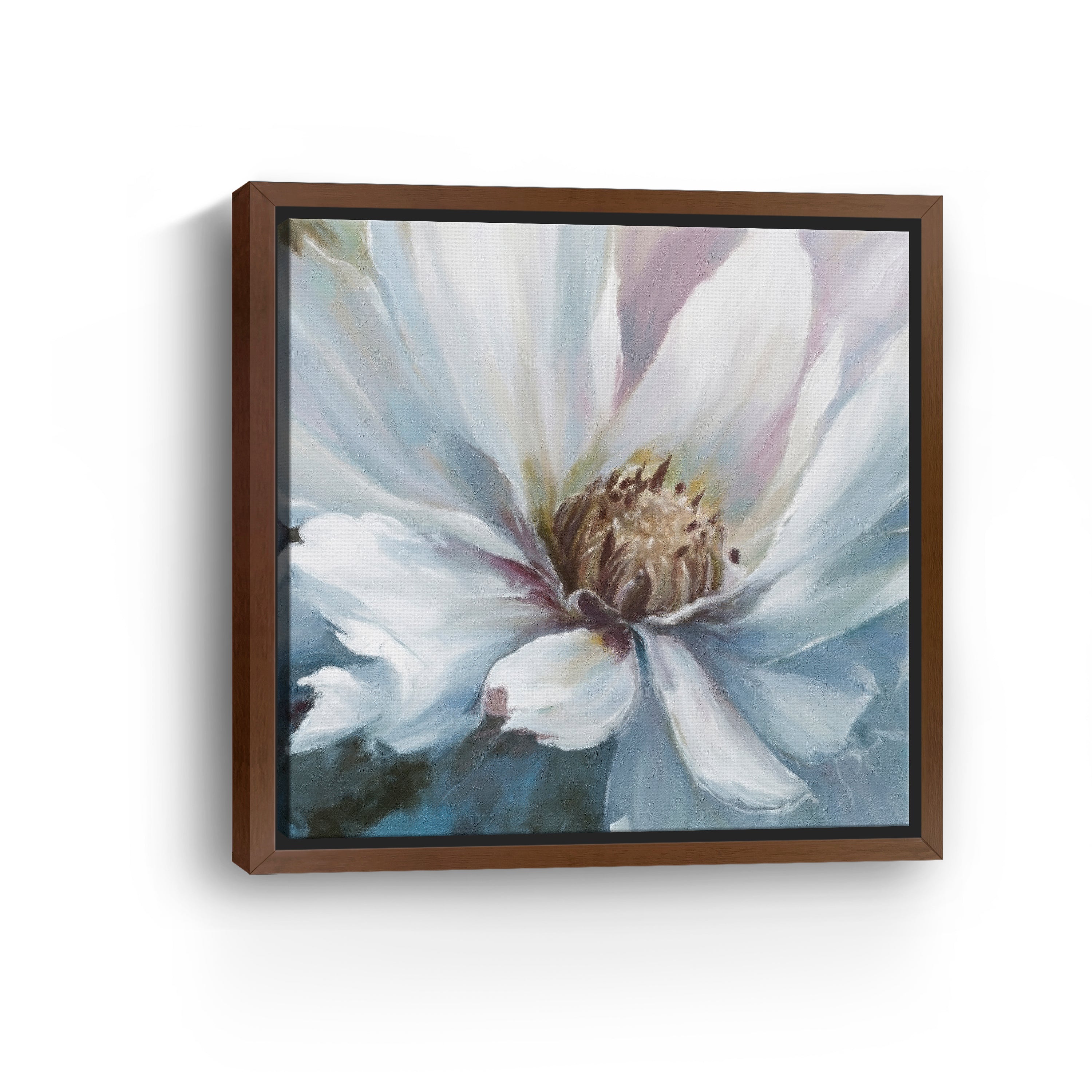 White Flower Canvas Giclee