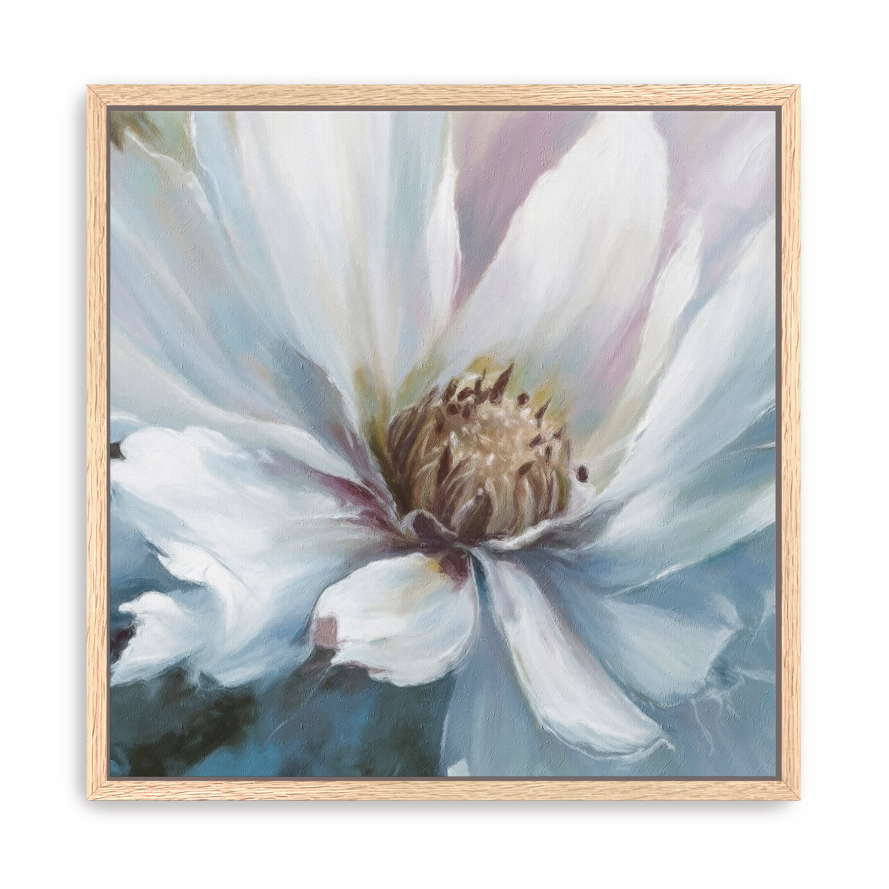 White Flower Canvas Giclee