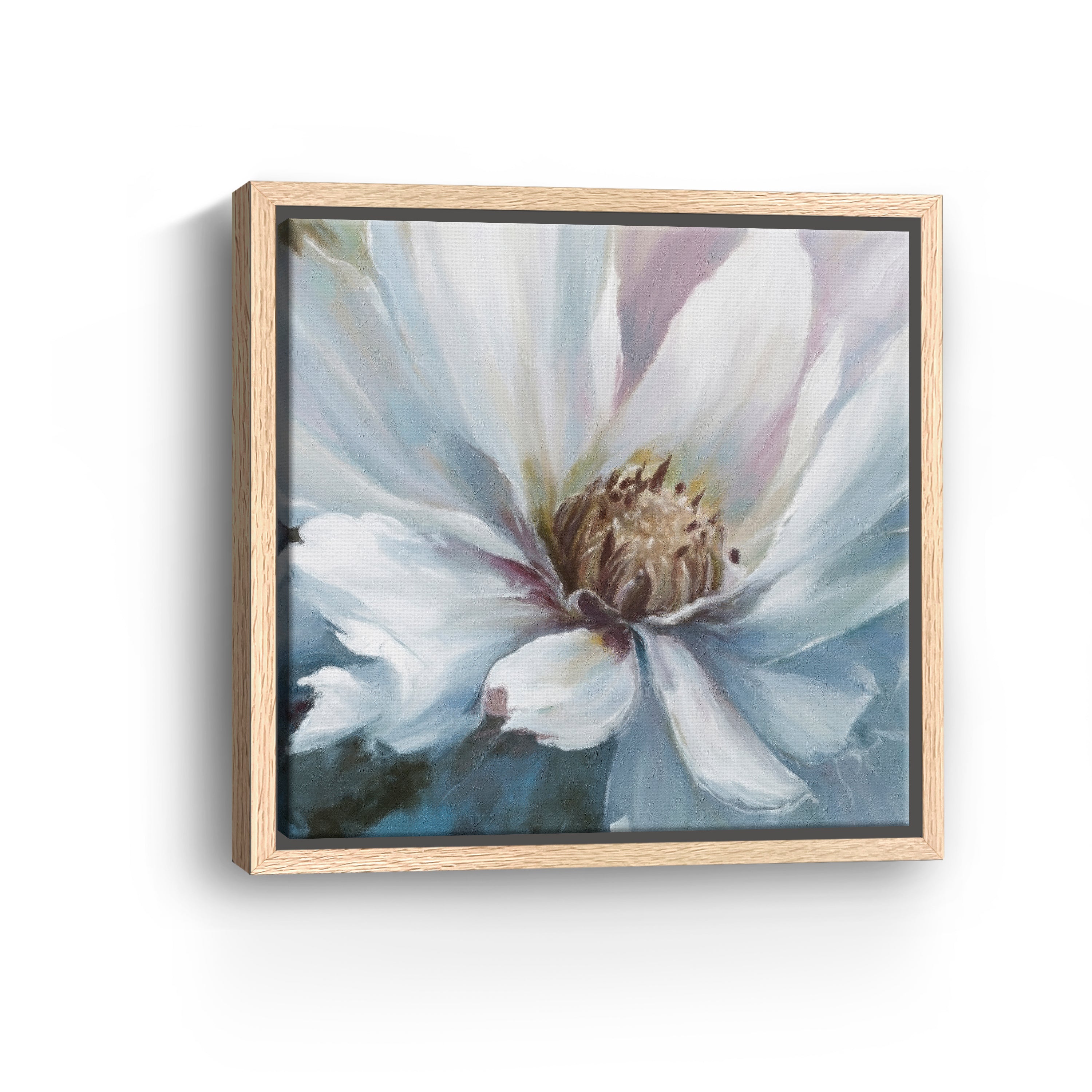 White Flower Canvas Giclee