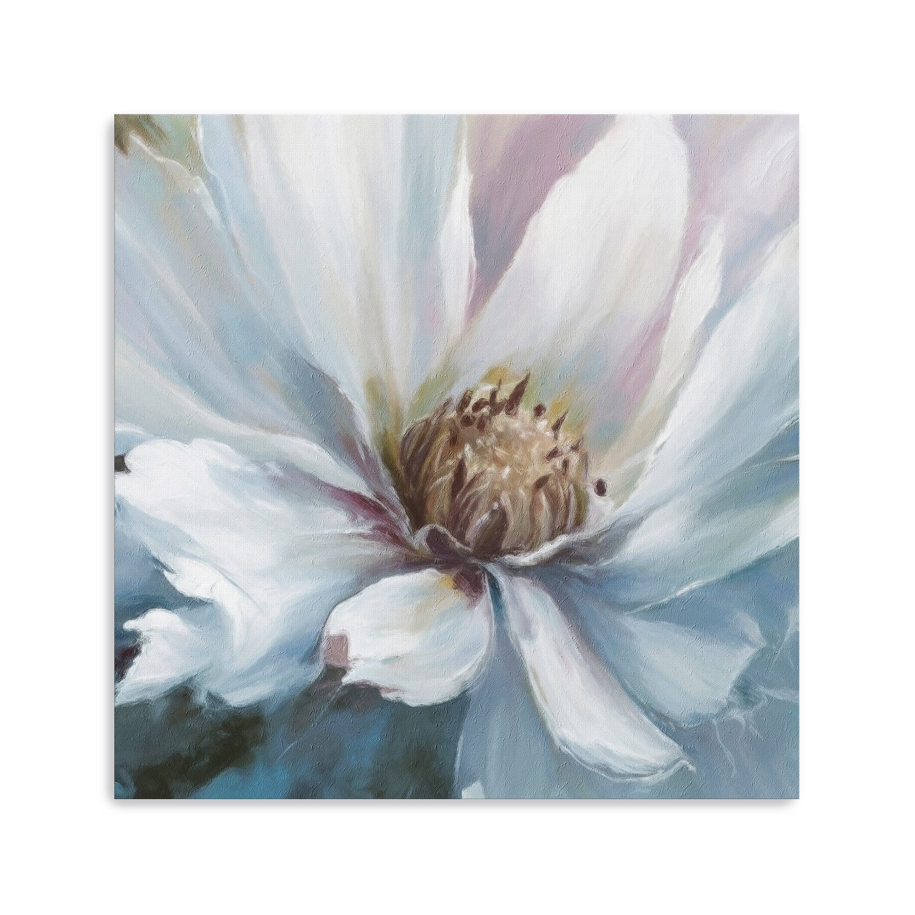 White Flower Canvas Giclee