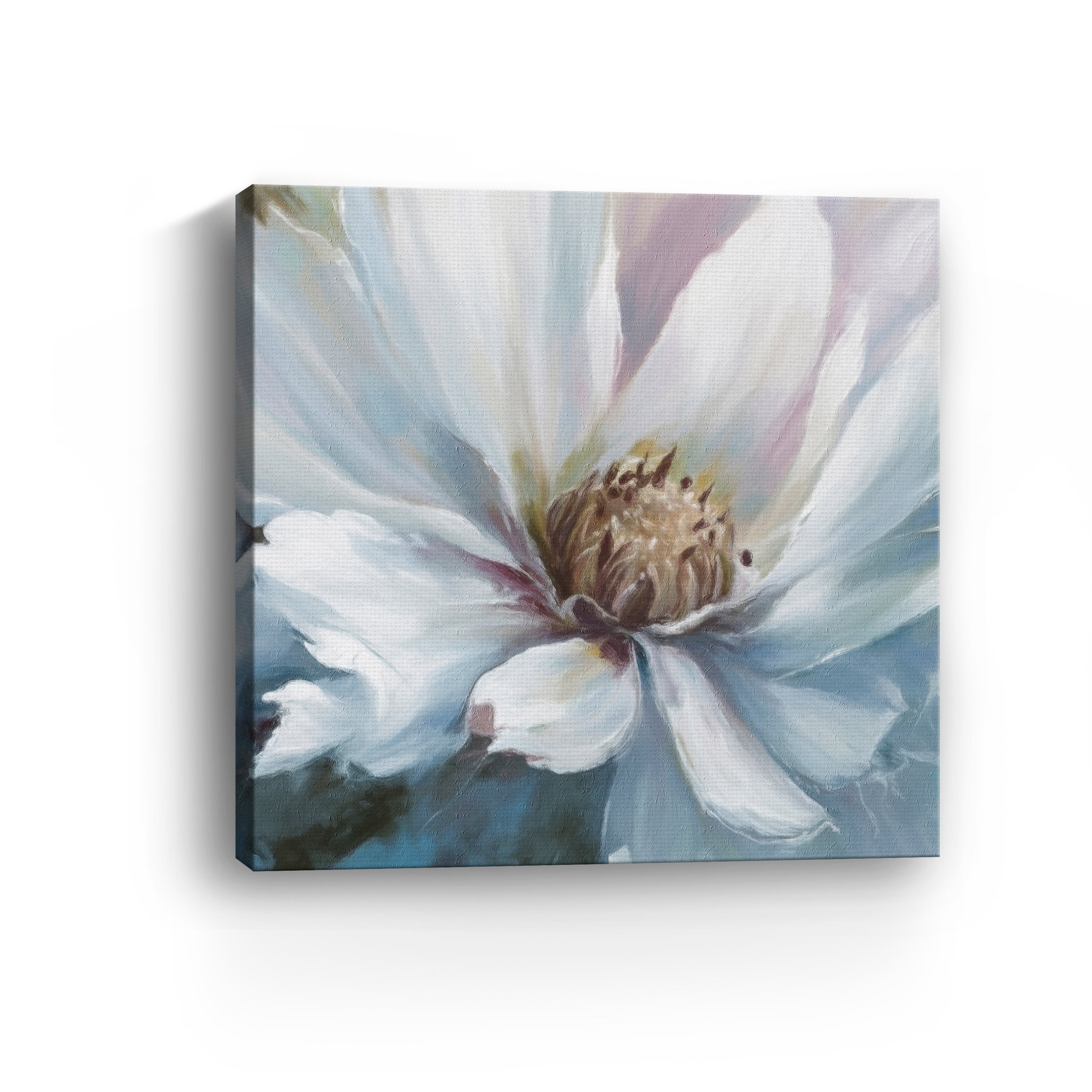 White Flower Canvas Giclee