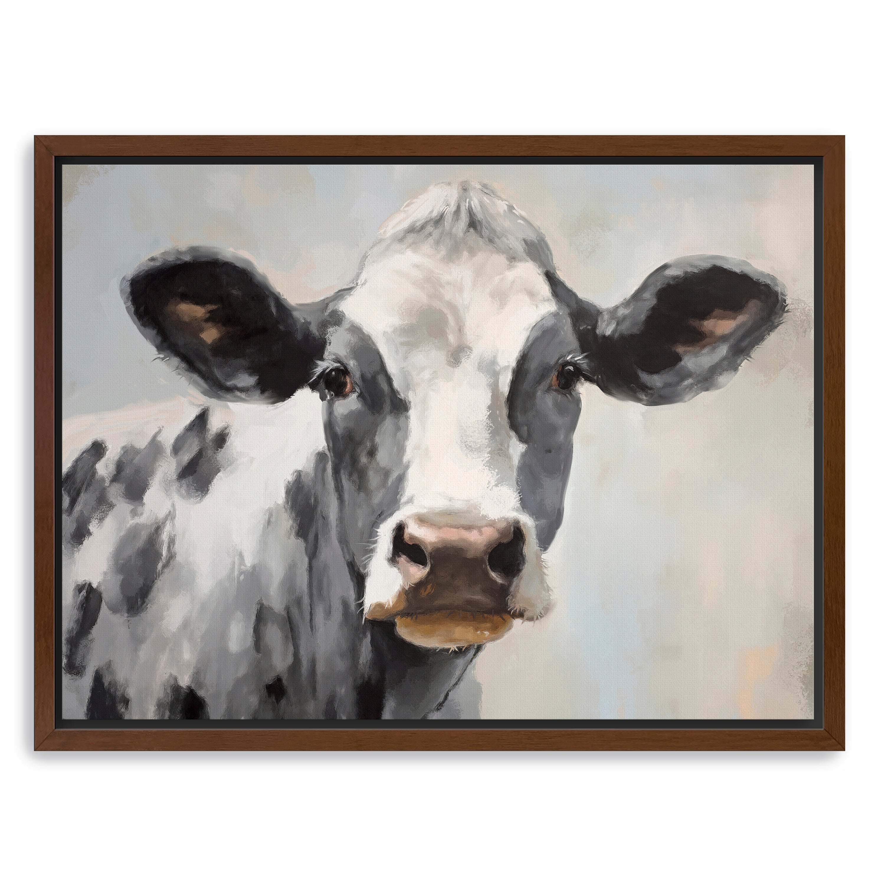 Farm Cow Canvas Giclee Wall Art