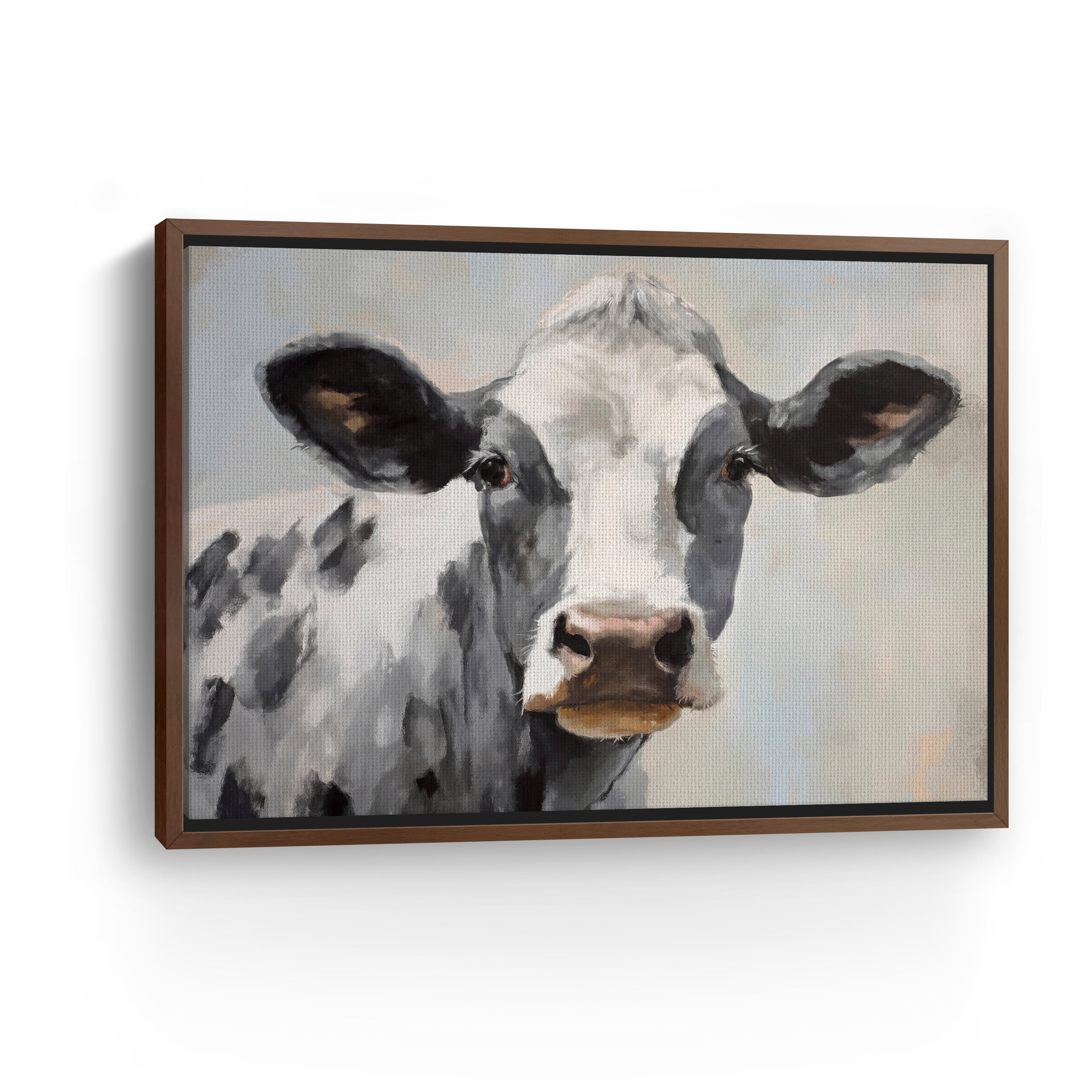 Farm Cow Canvas Giclee Wall Art