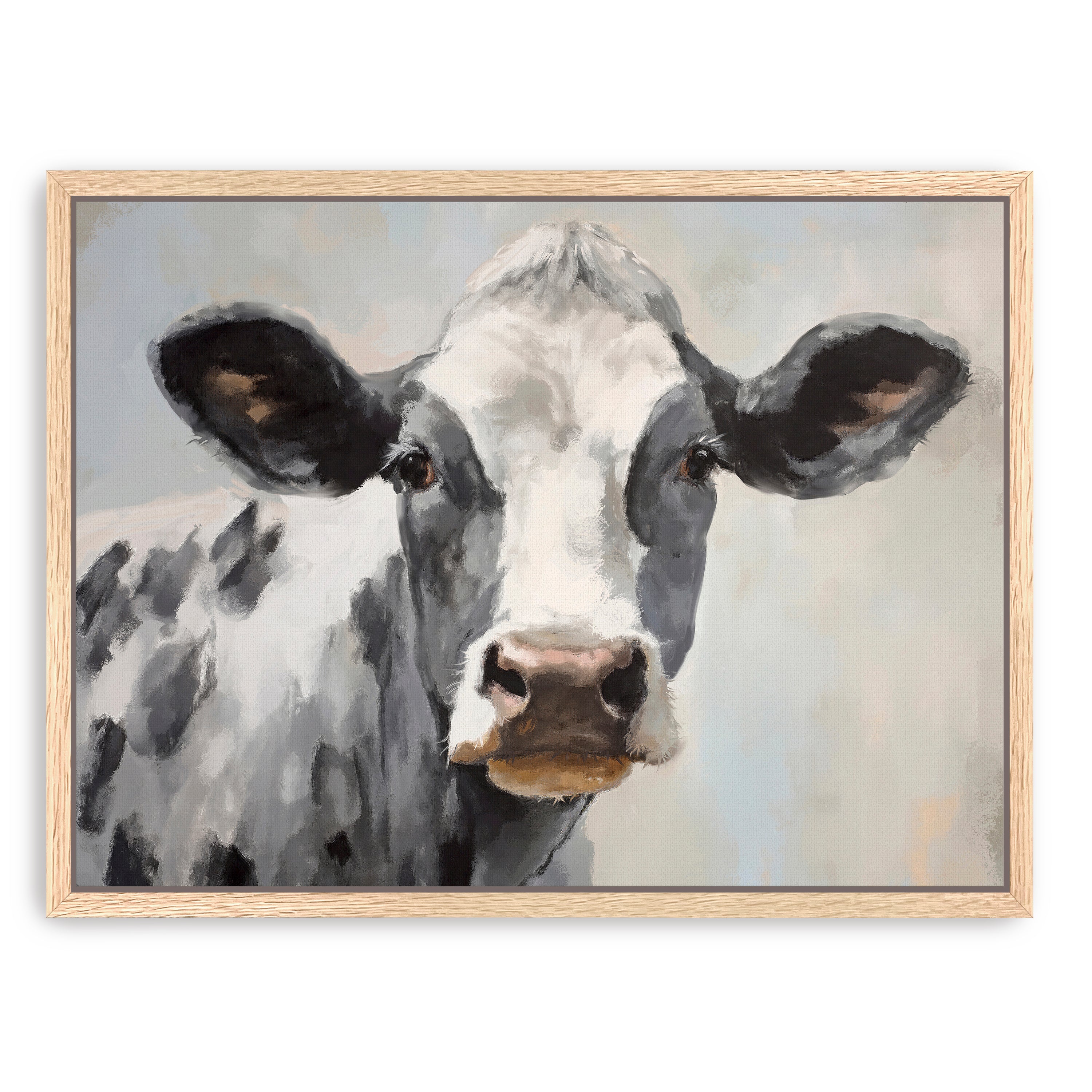 Farm Cow Canvas Giclee Wall Art