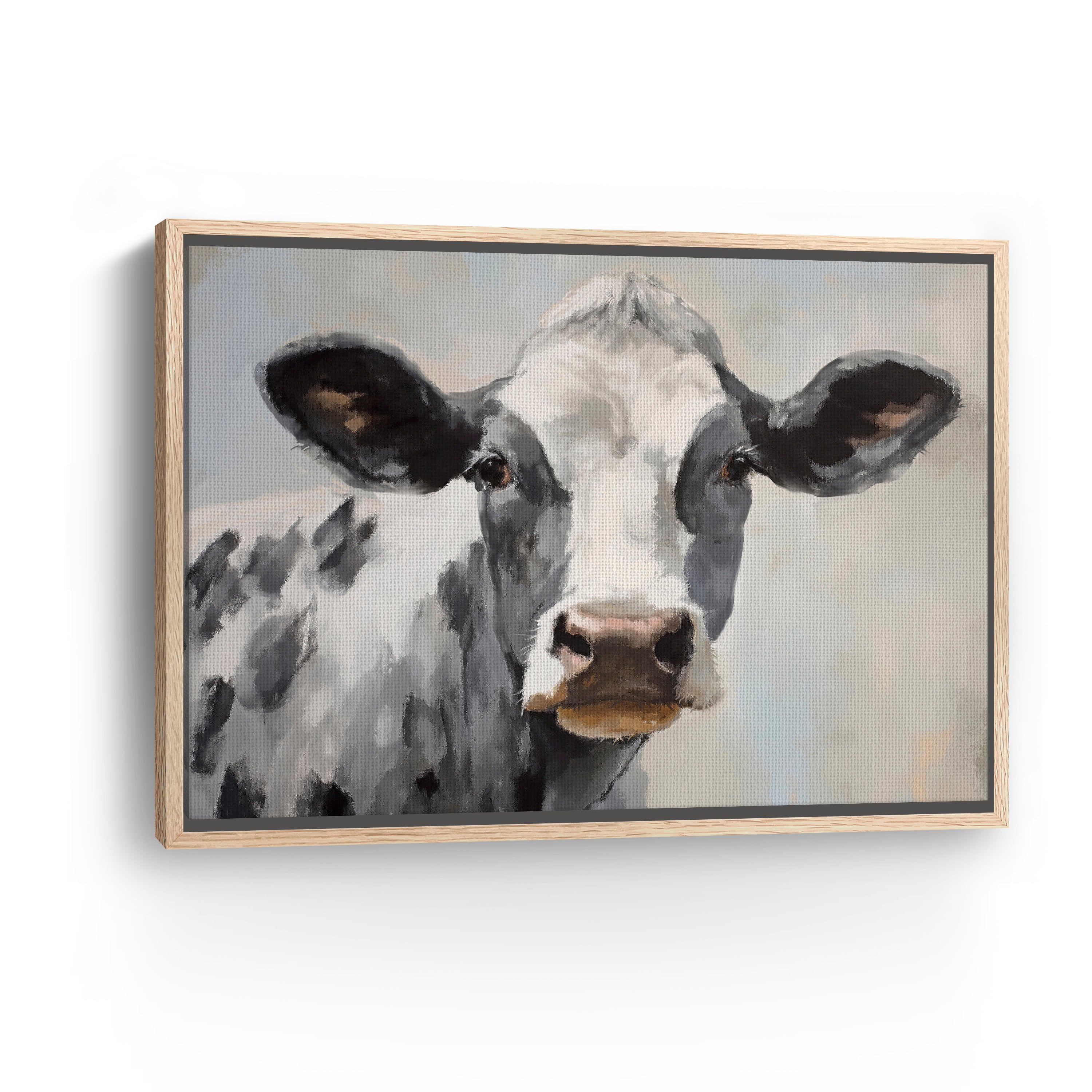 Farm Cow Canvas Giclee Wall Art