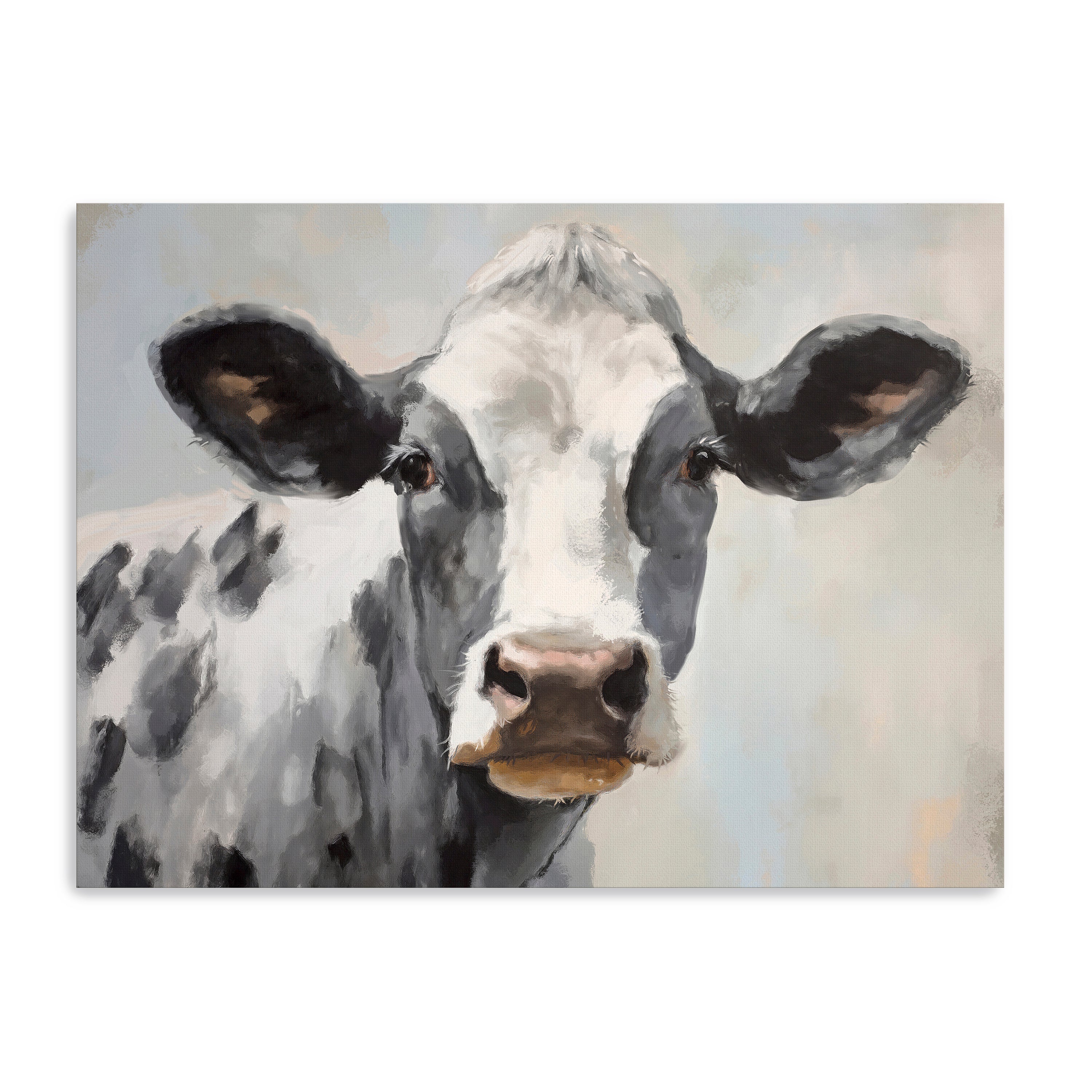 Farm Cow Canvas Giclee Wall Art