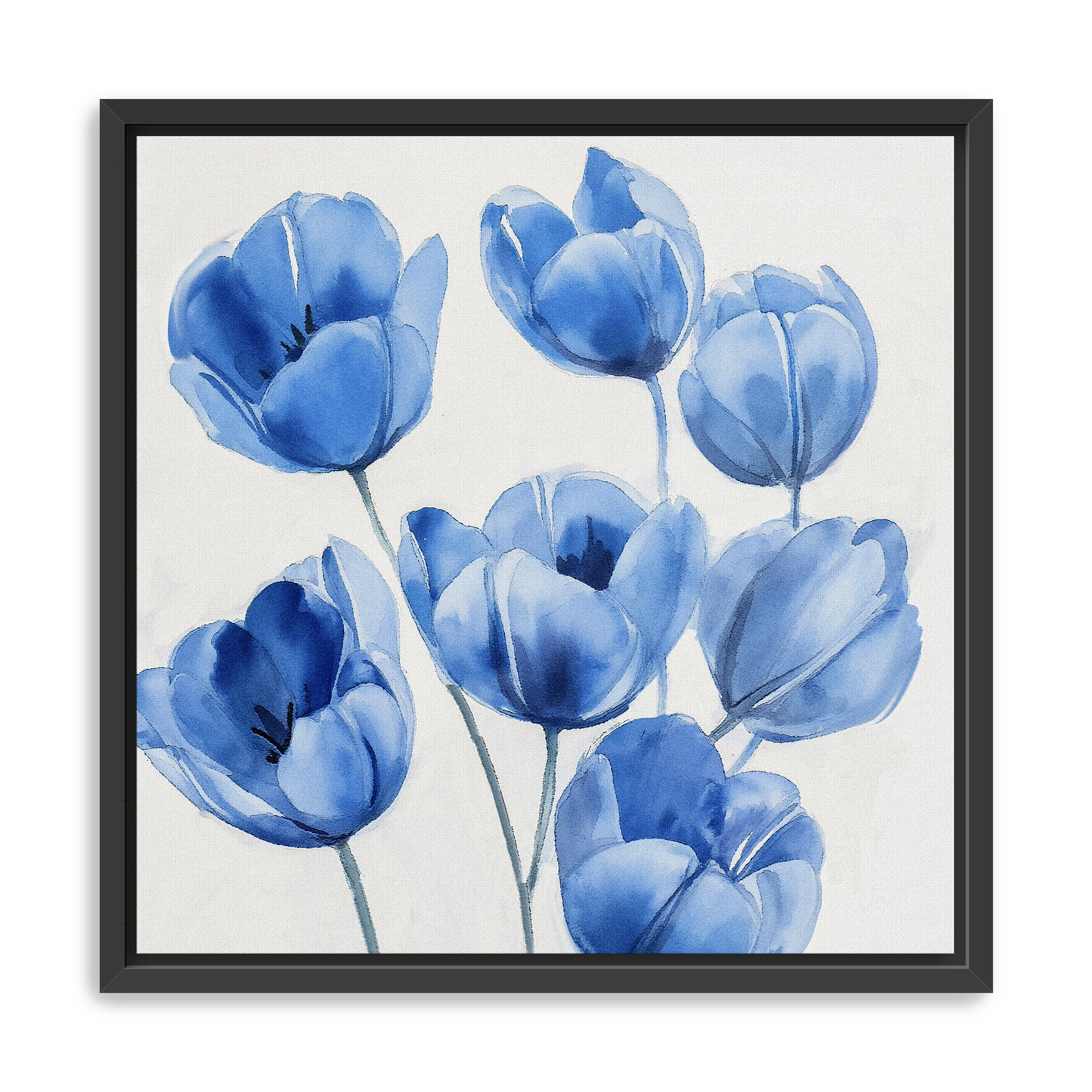 Blue Tulips Canvas Giclee