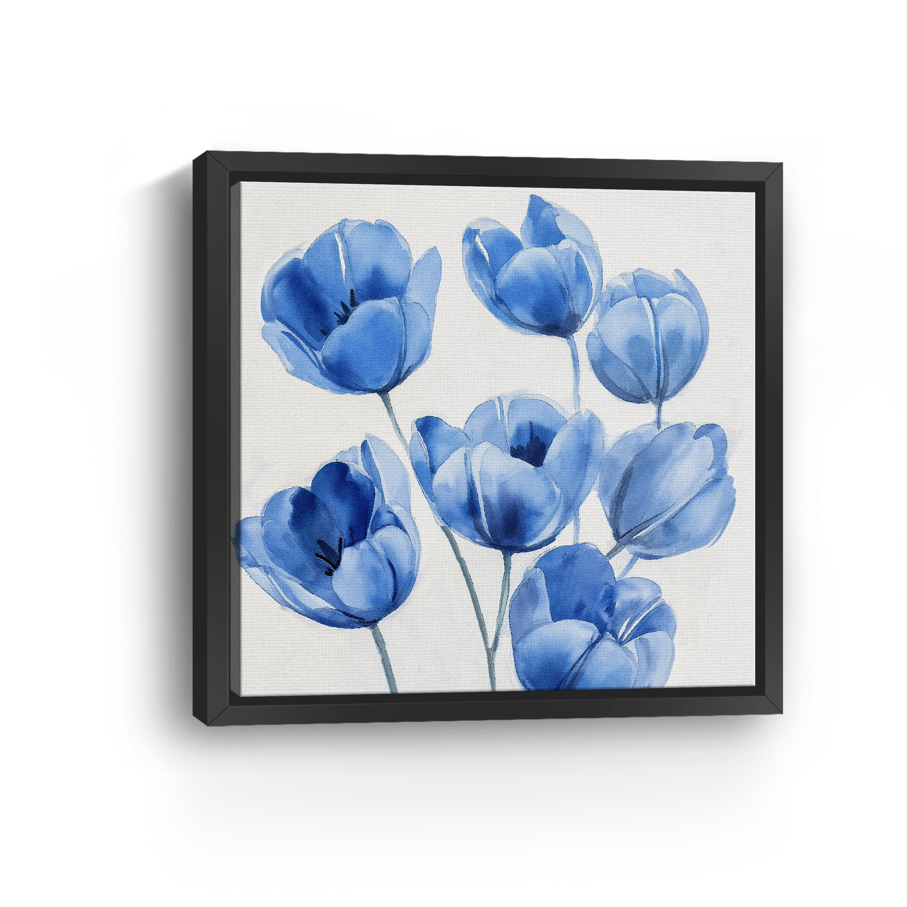 Blue Tulips Canvas Giclee
