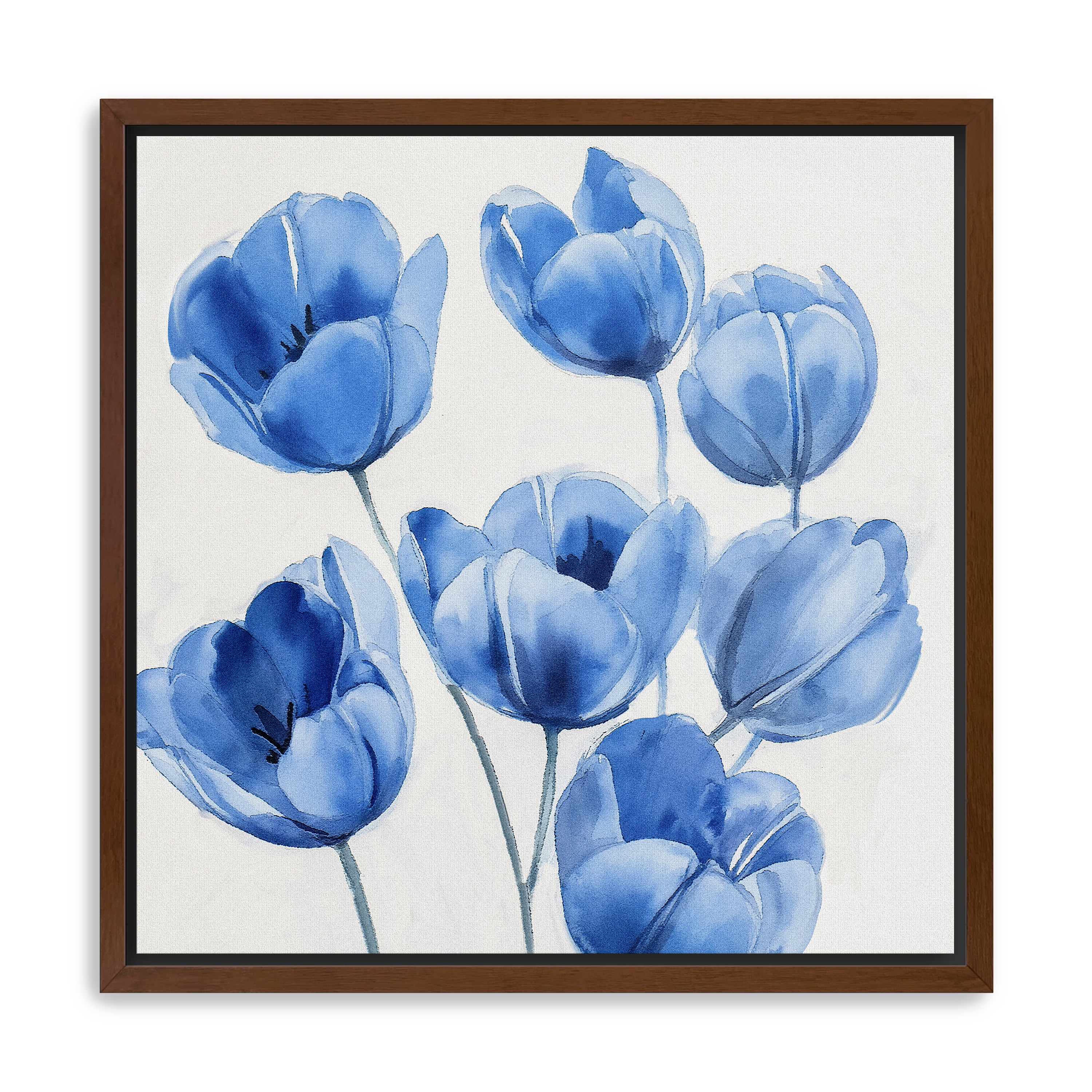 Blue Tulips Canvas Giclee