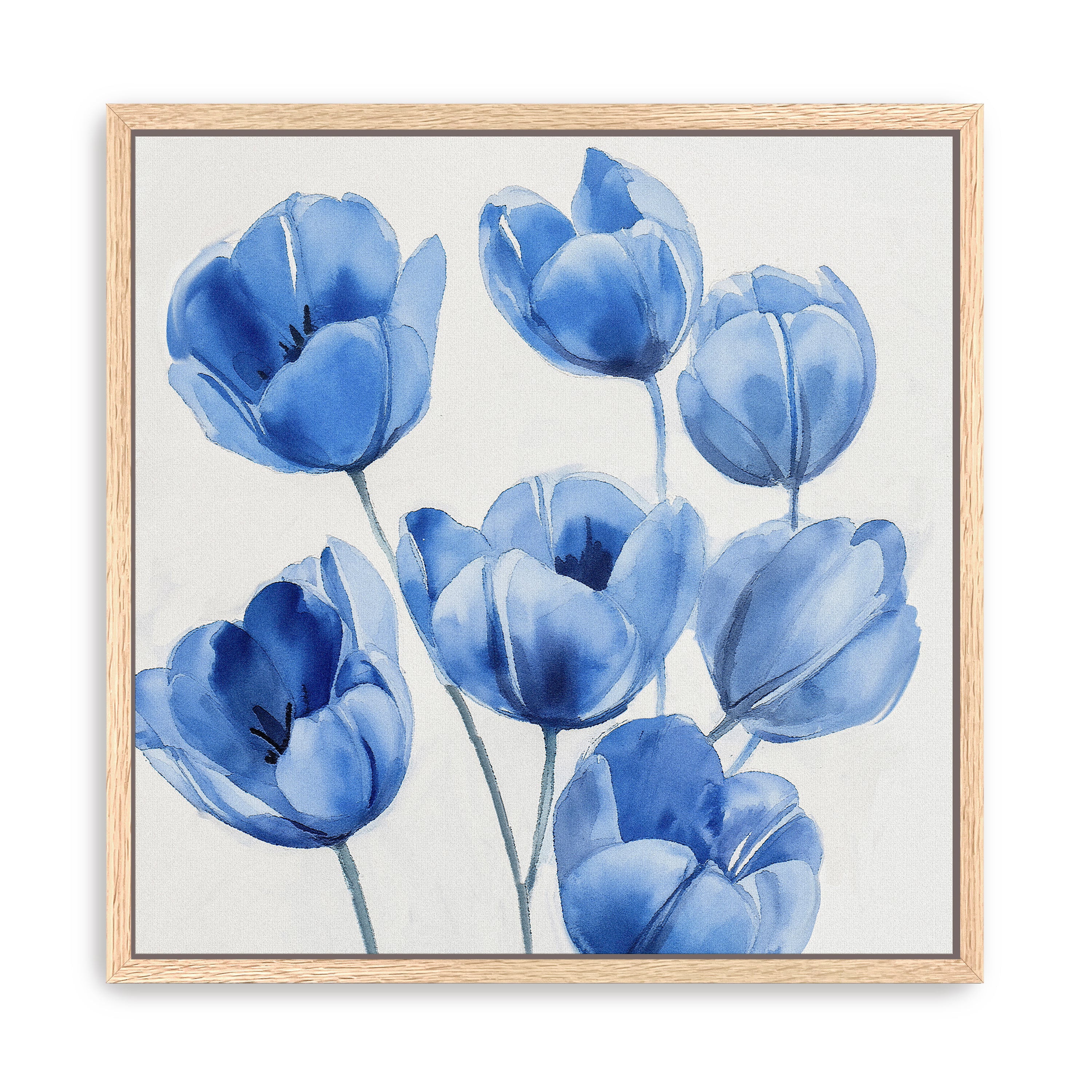 Blue Tulips Canvas Giclee