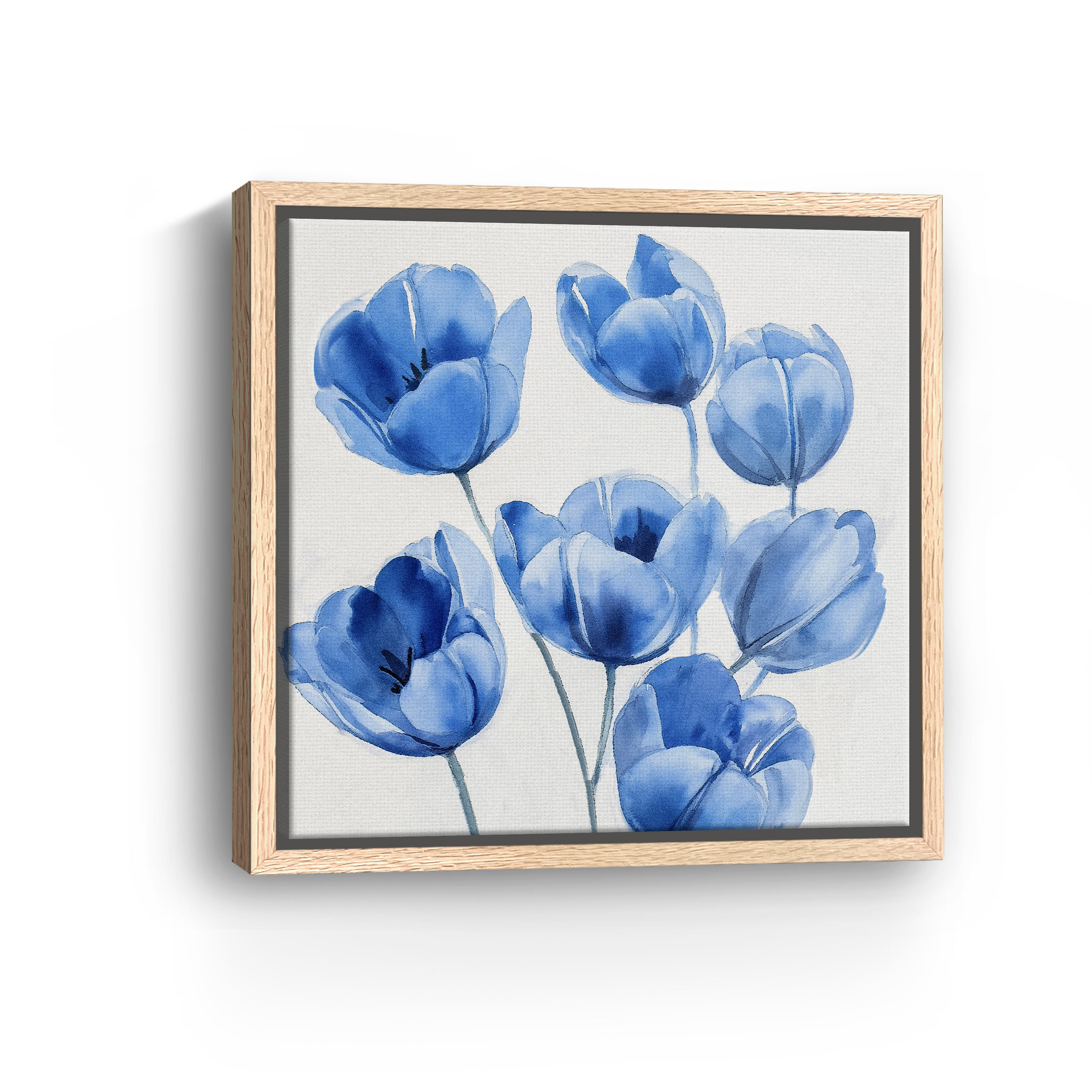 Blue Tulips Canvas Giclee