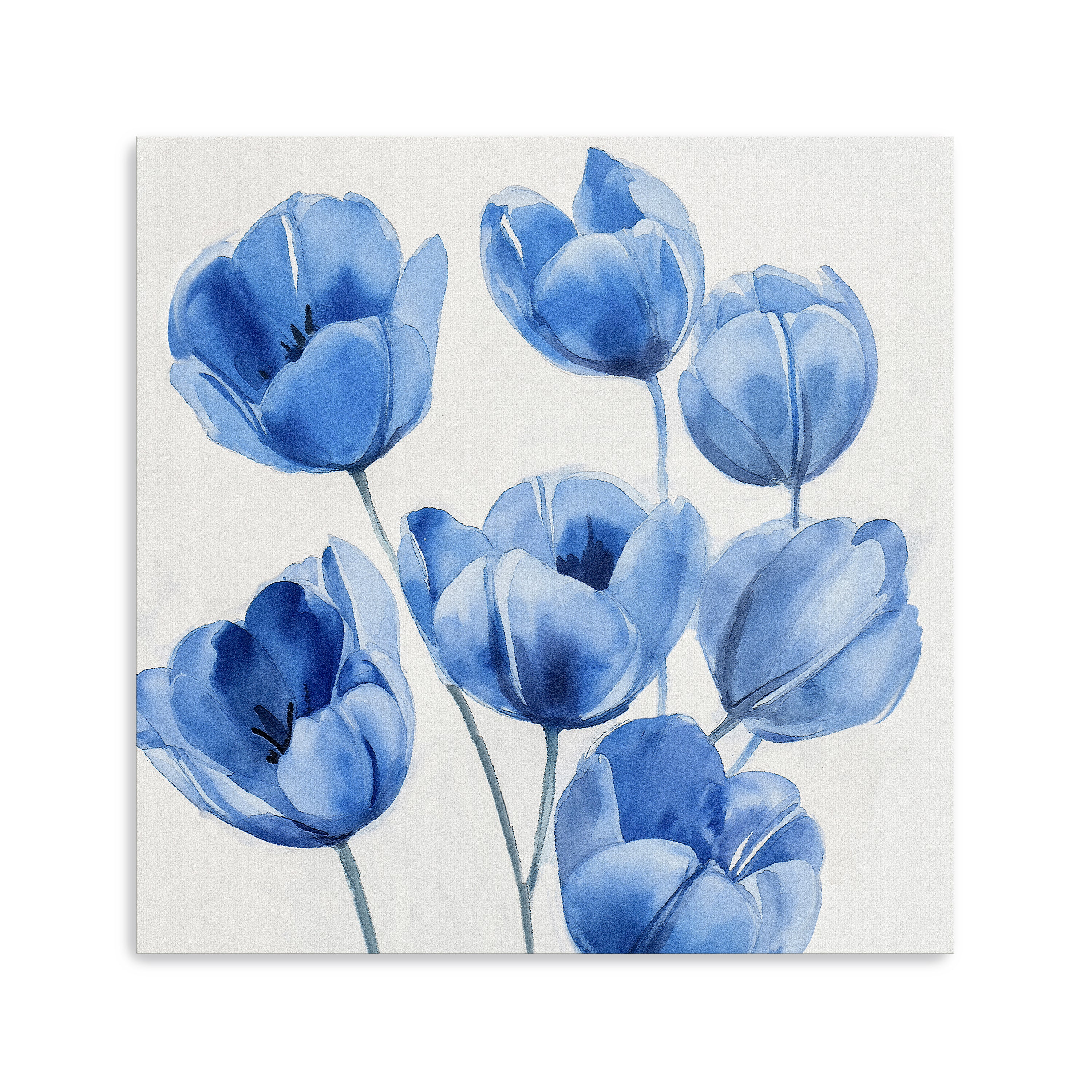 Blue Tulips Canvas Giclee