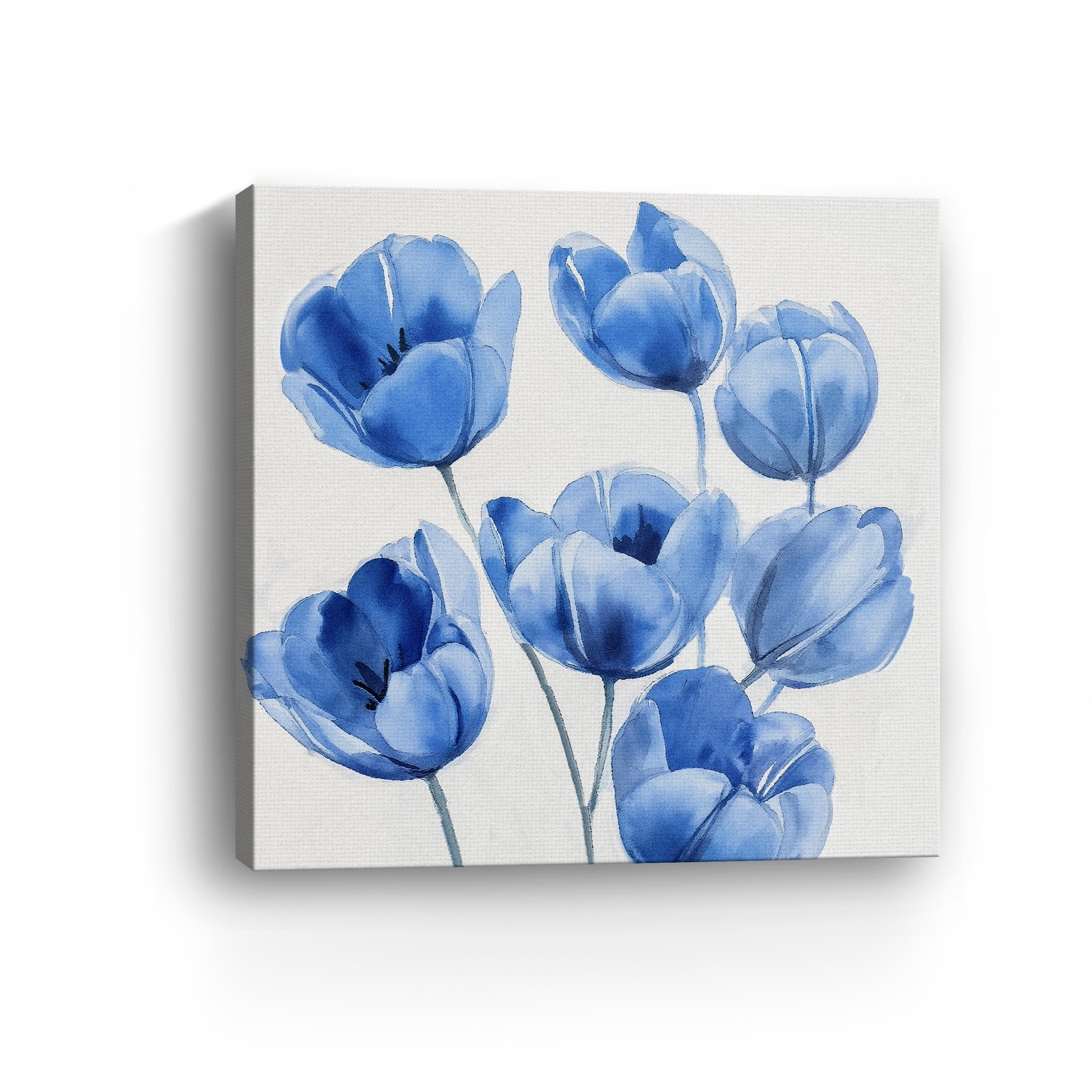 Blue Tulips Canvas Giclee