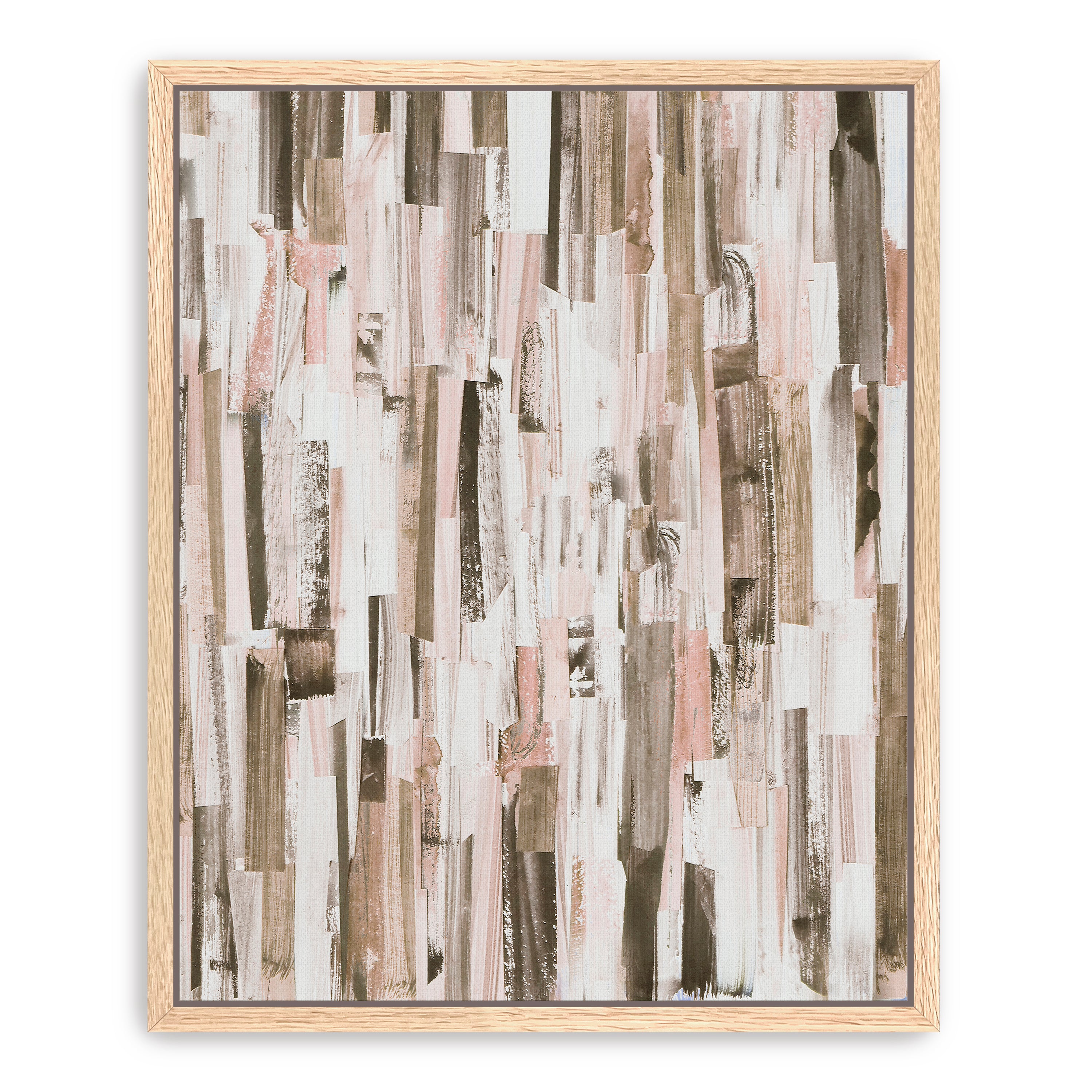 Parallel Brown Canvas Giclee