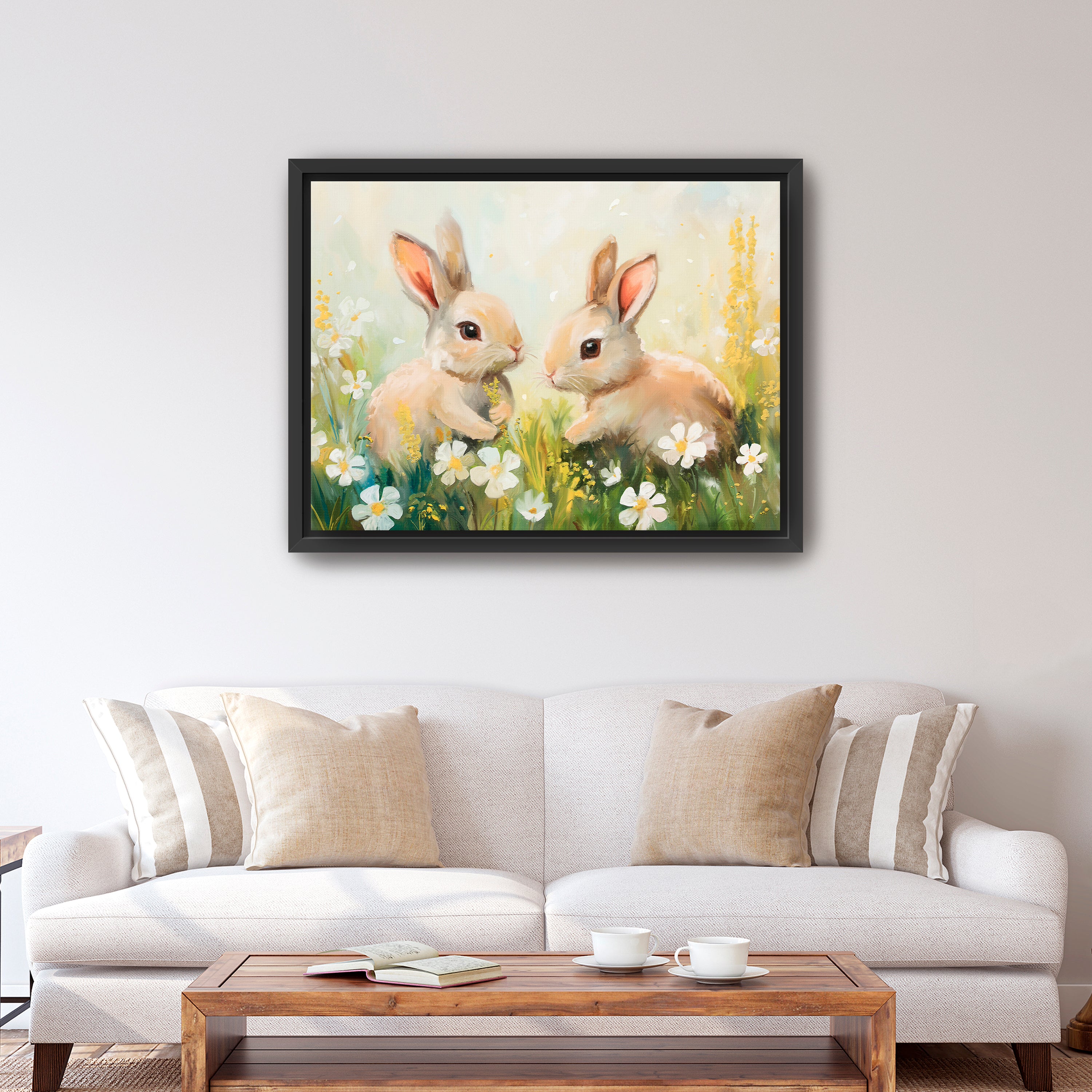 Spring Flower Fields Canvas Giclee