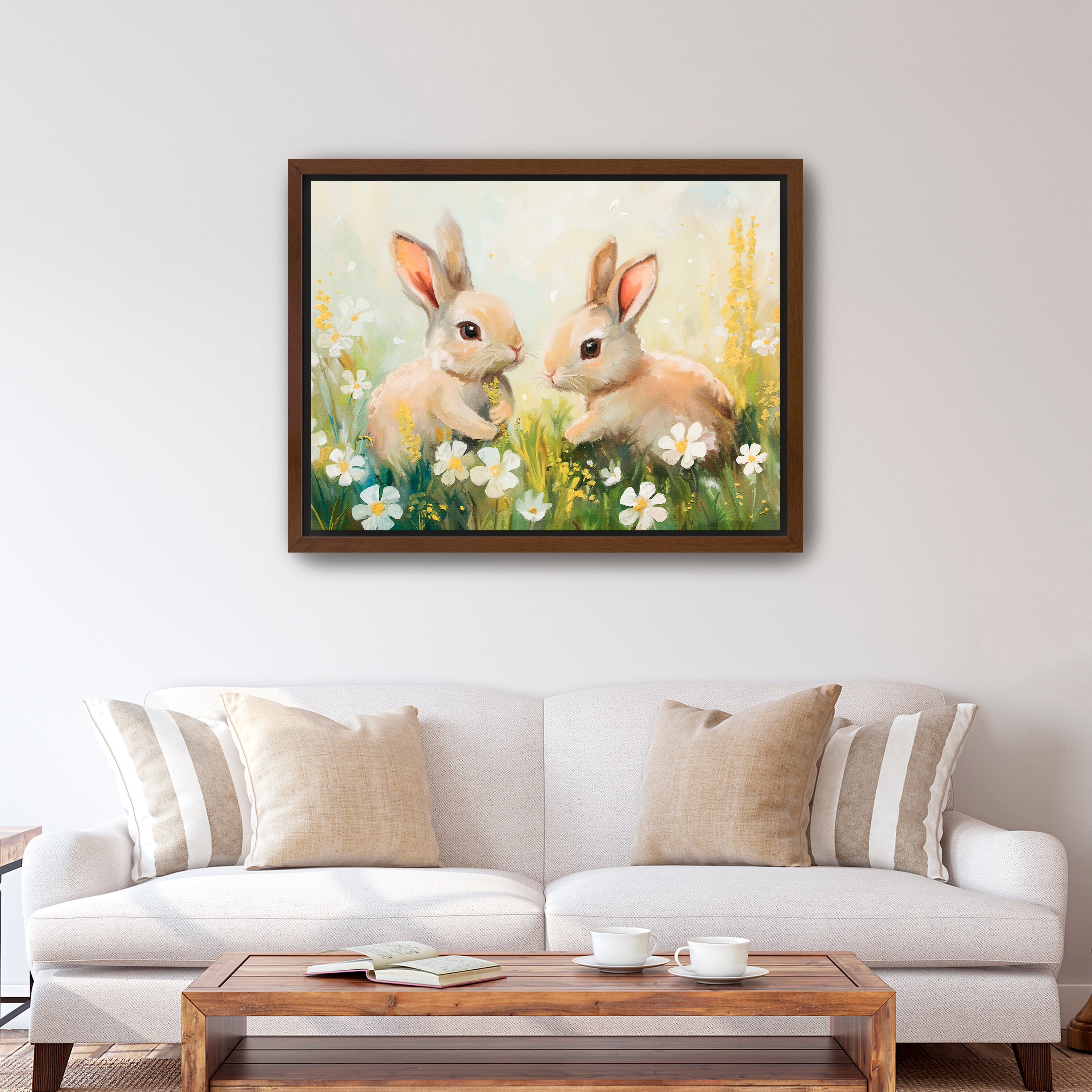 Spring Flower Fields Canvas Giclee