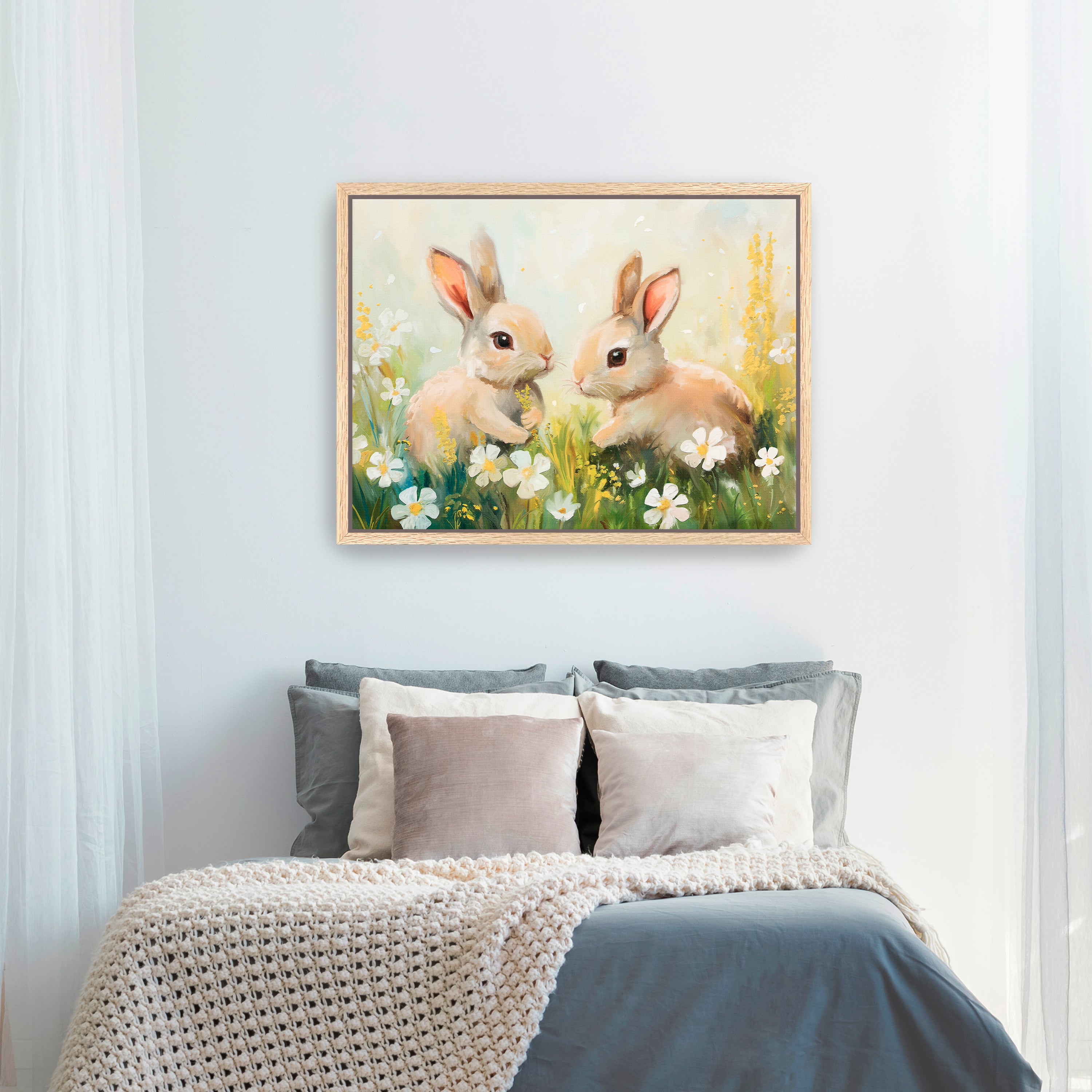 Spring Flower Fields Canvas Giclee