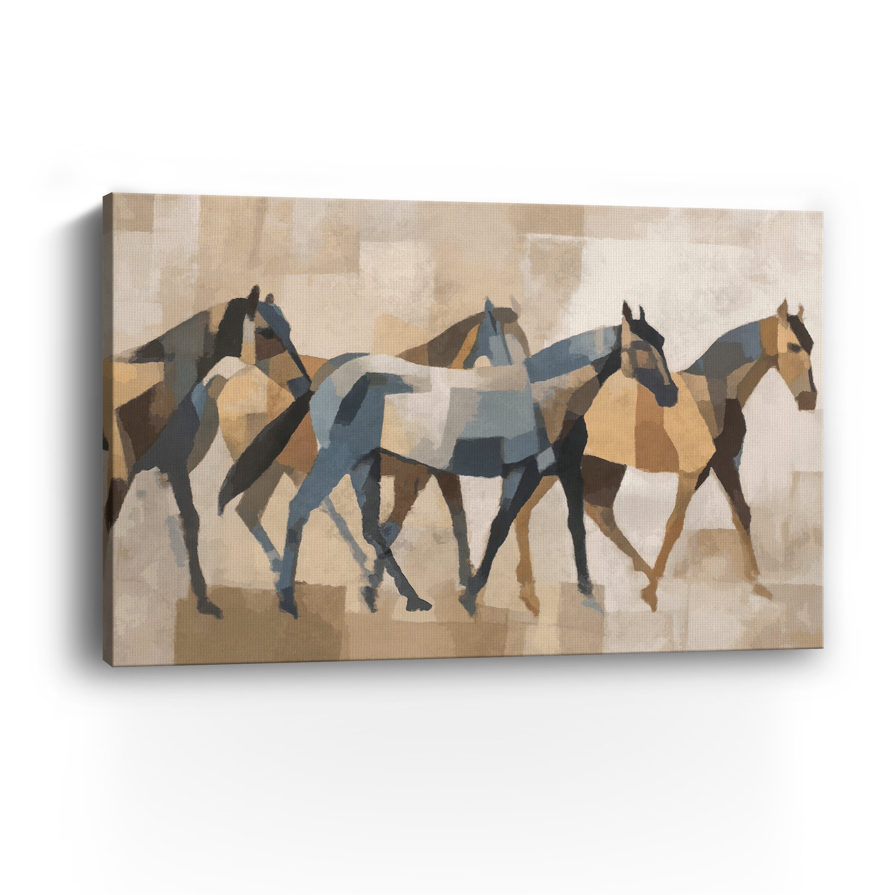 Four Horses Canvas Giclee