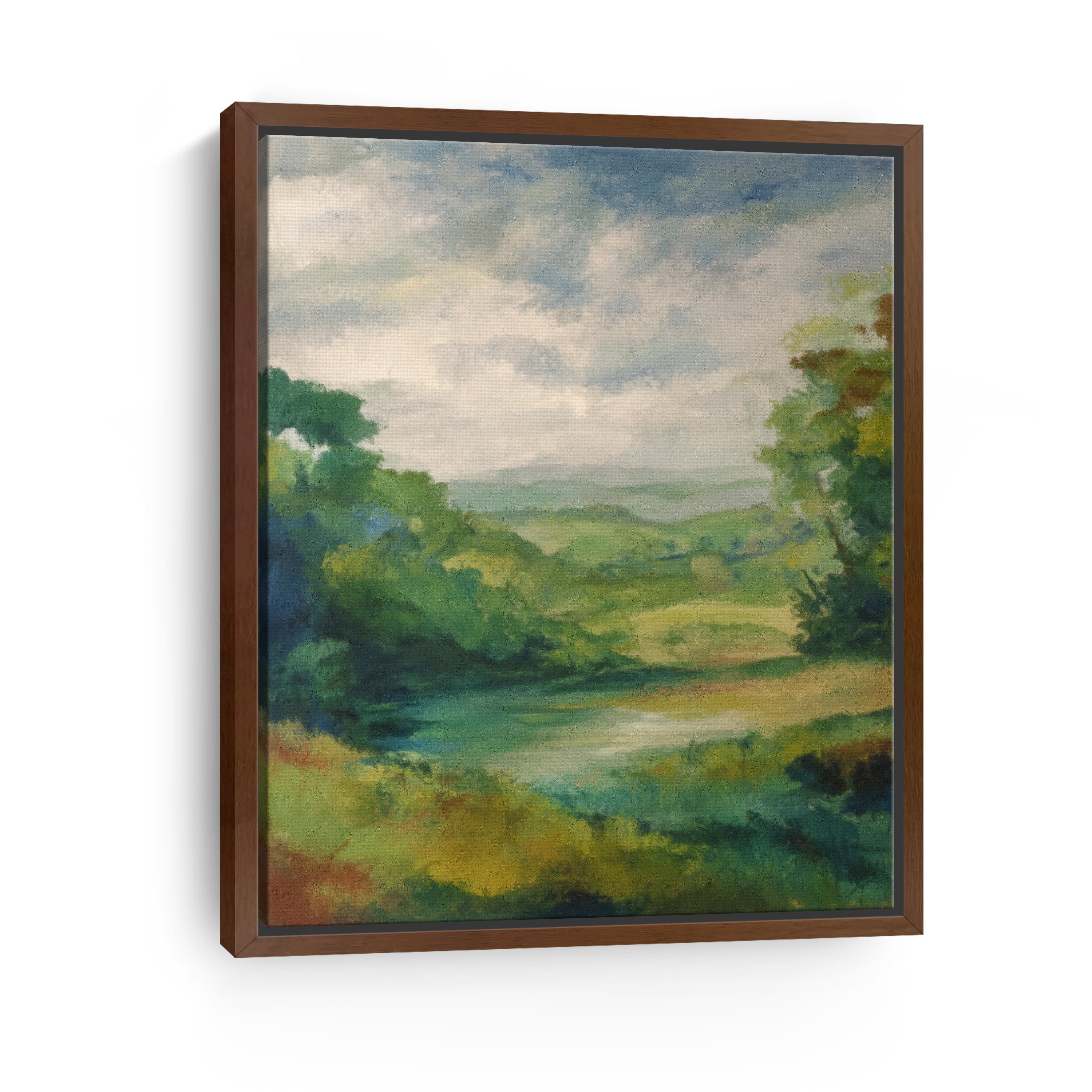Green Horizon Canvas Giclee