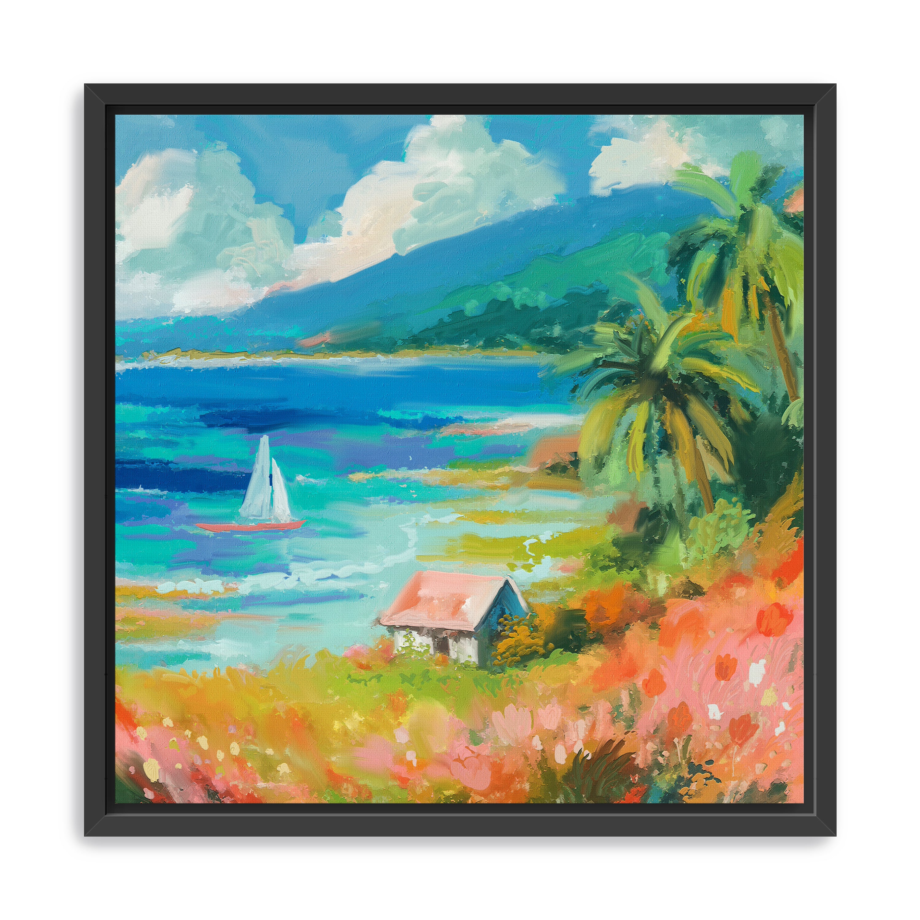 Beach House Canvas Giclee