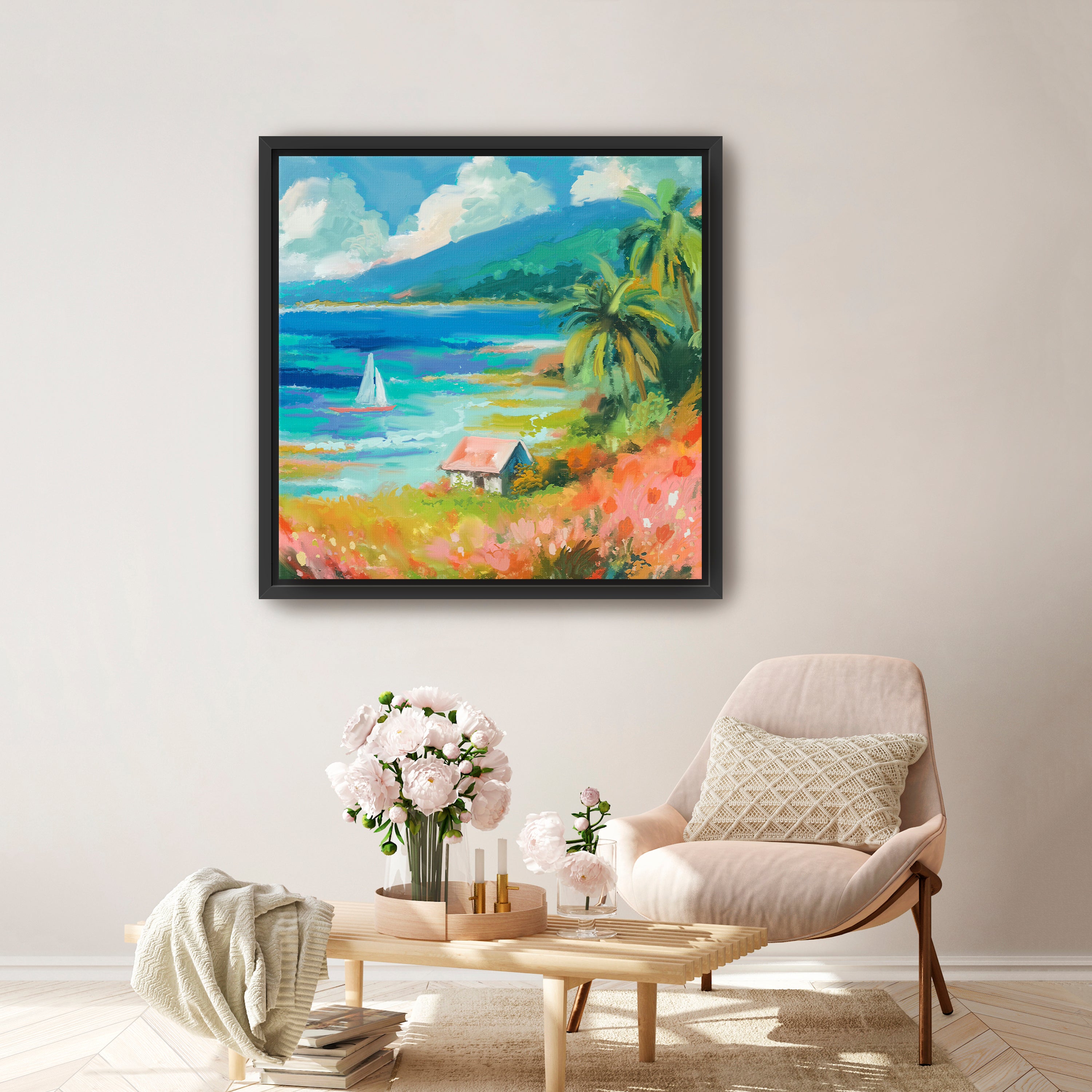 Beach House Canvas Giclee