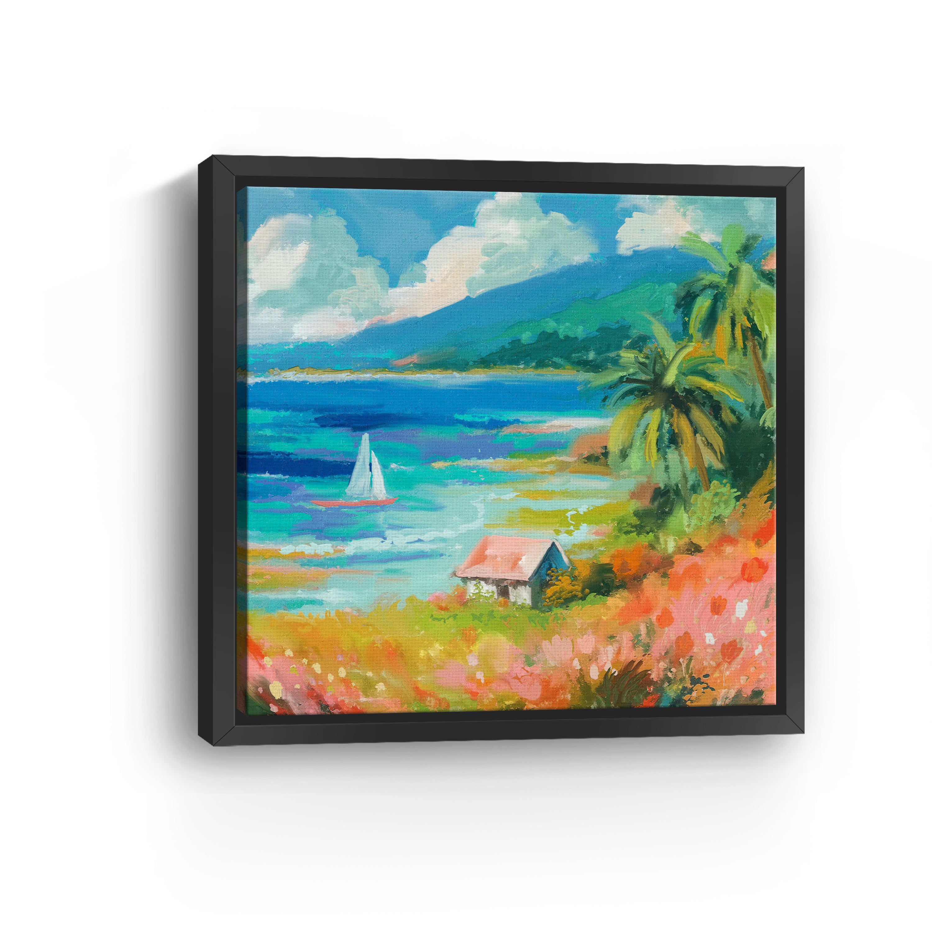 Beach House Canvas Giclee