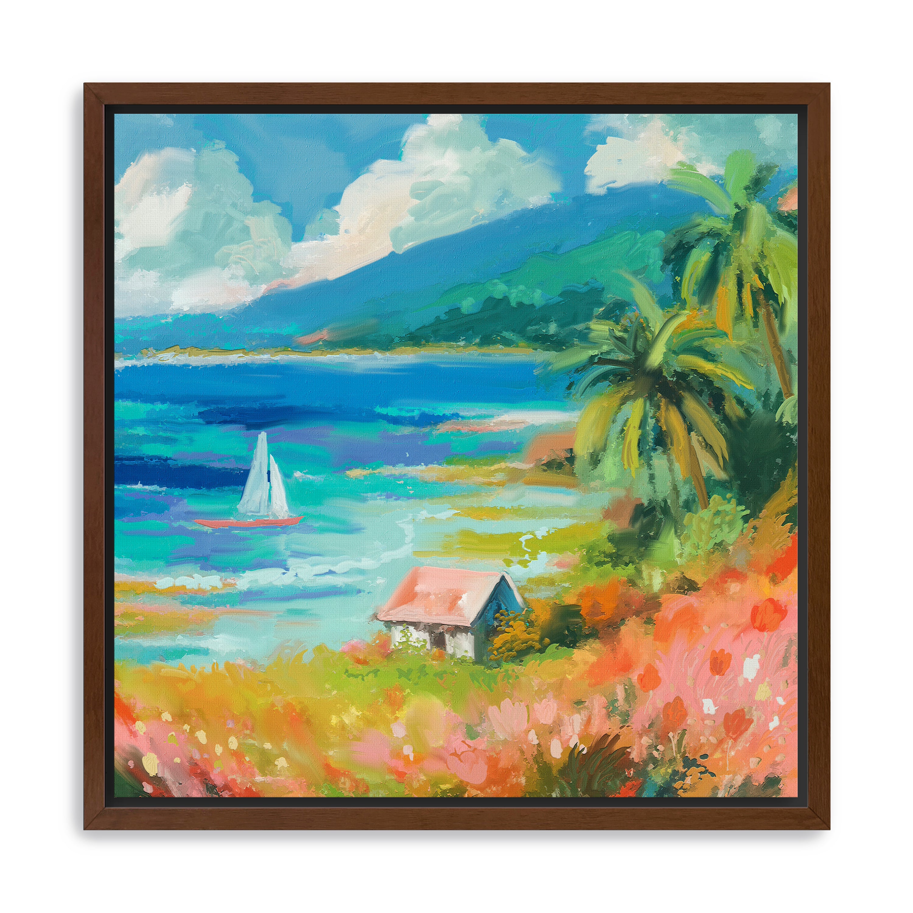 Beach House Canvas Giclee