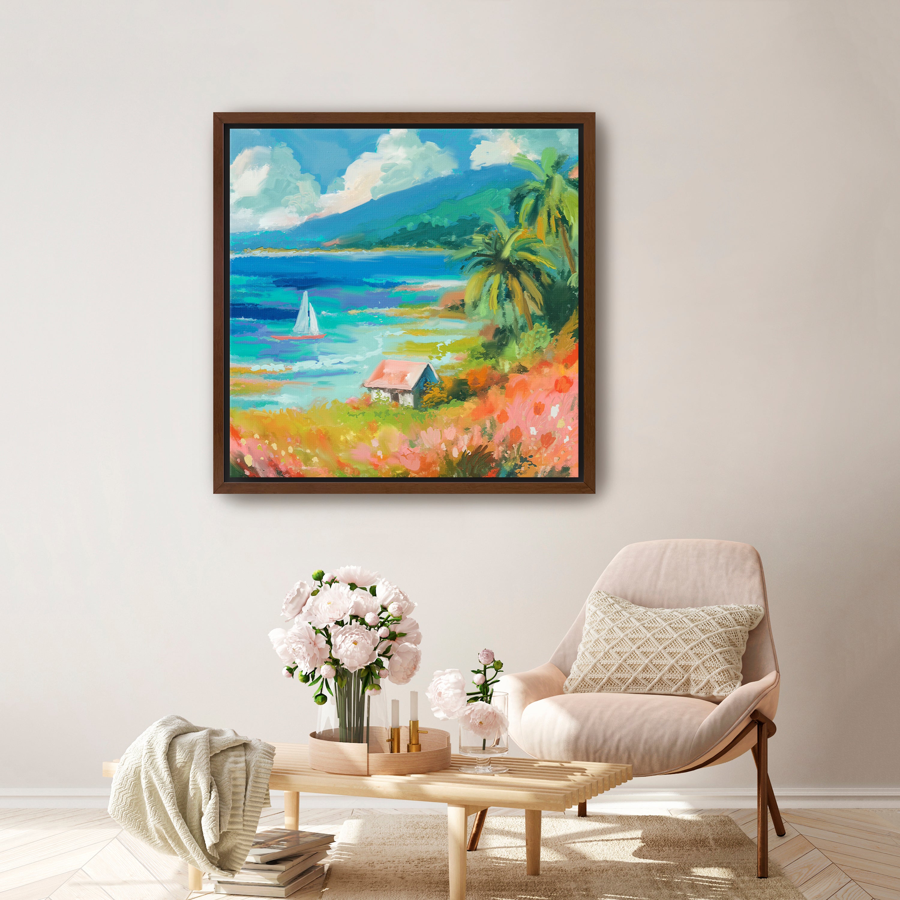 Beach House Canvas Giclee