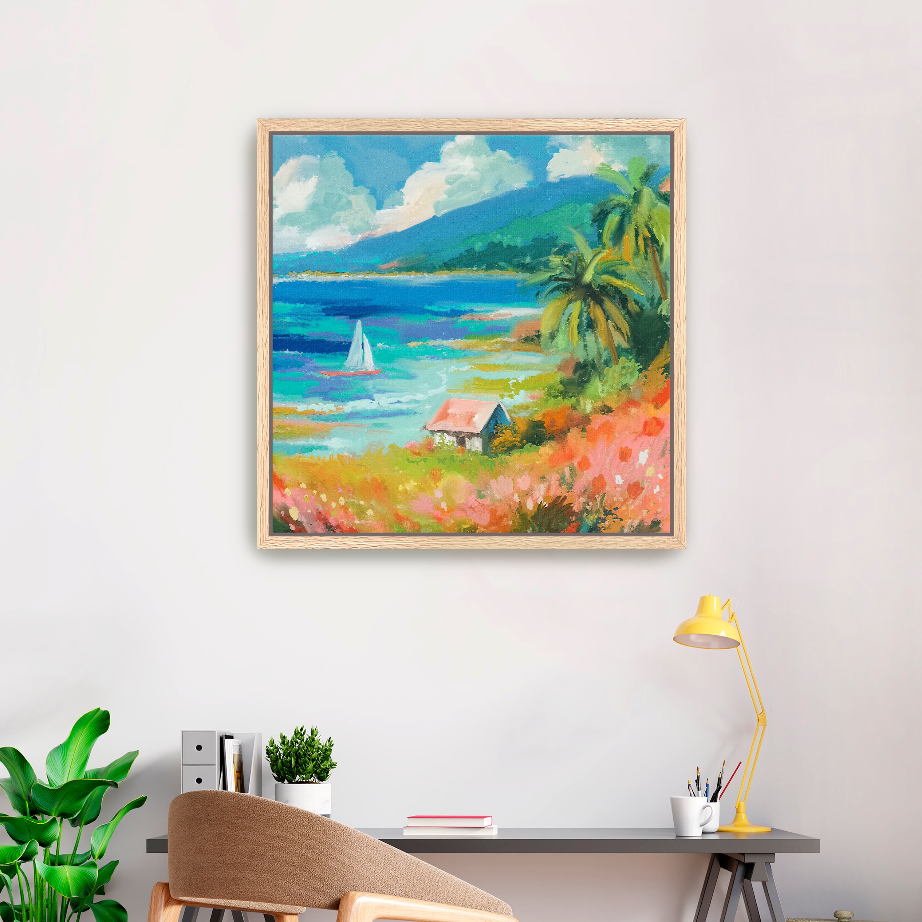 Beach House Canvas Giclee