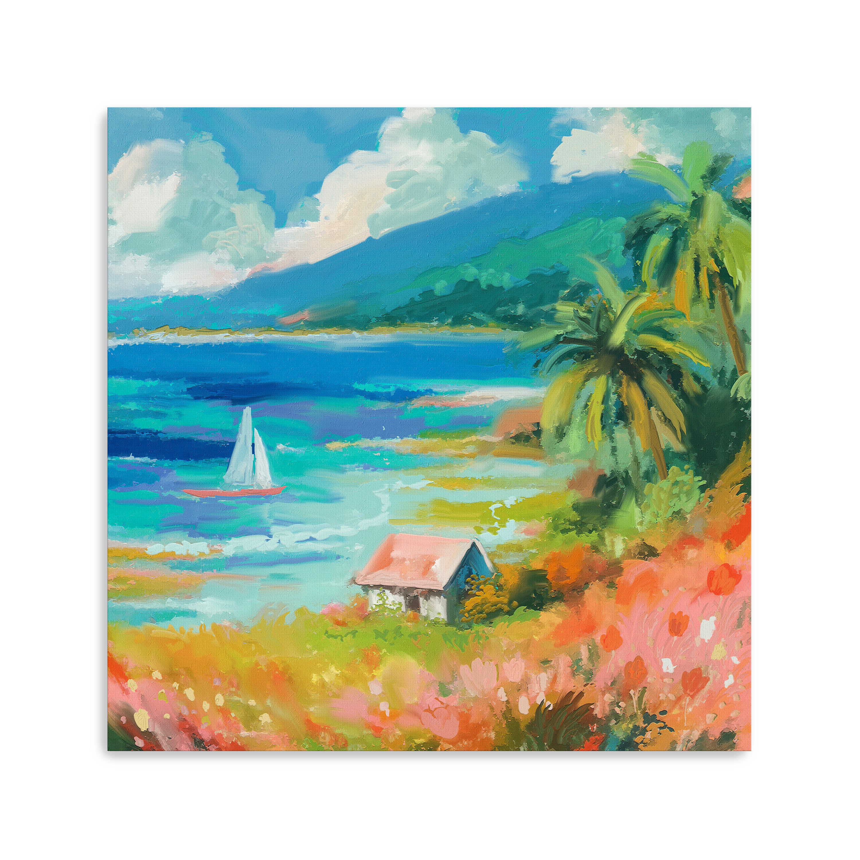 Beach House Canvas Giclee